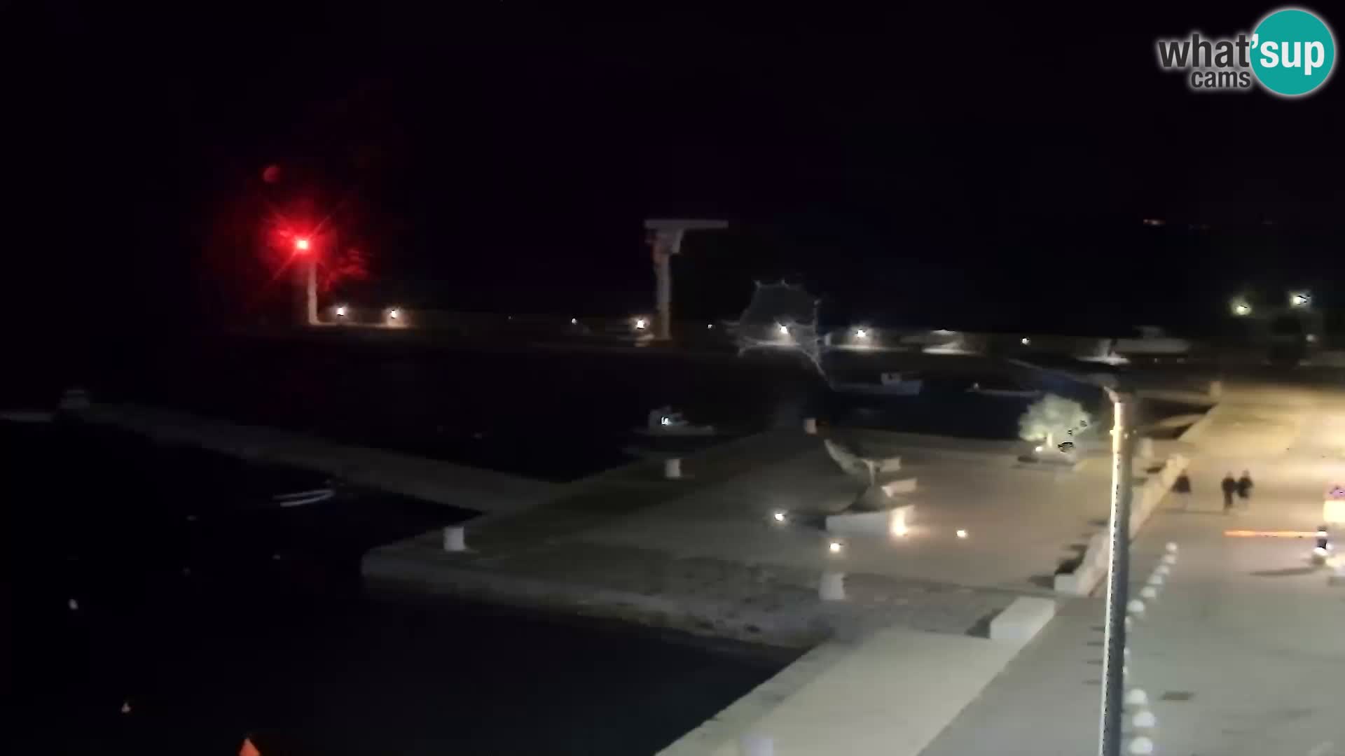 Webcam Senj – Panoramablick auf die Riva Senj