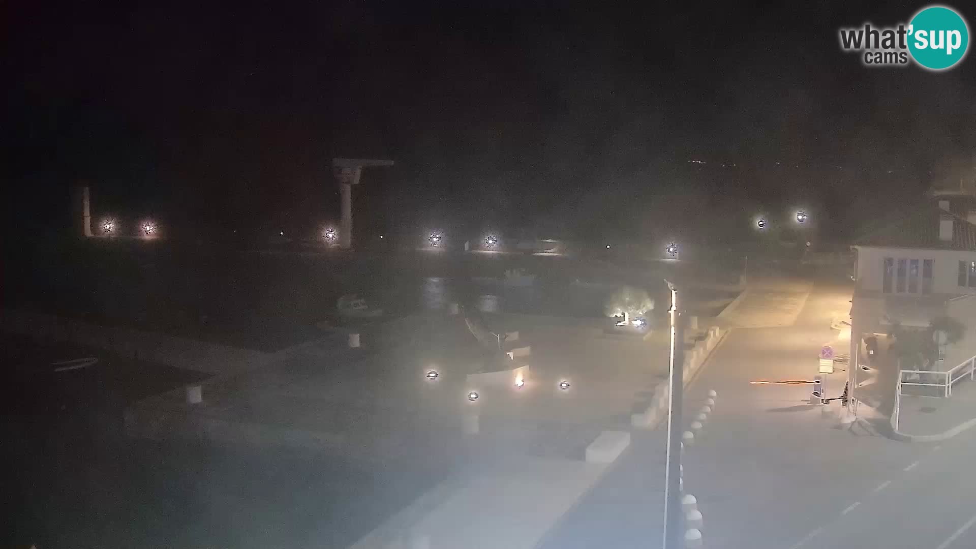 Livecam Senj – Vue panoramique de Senj riva