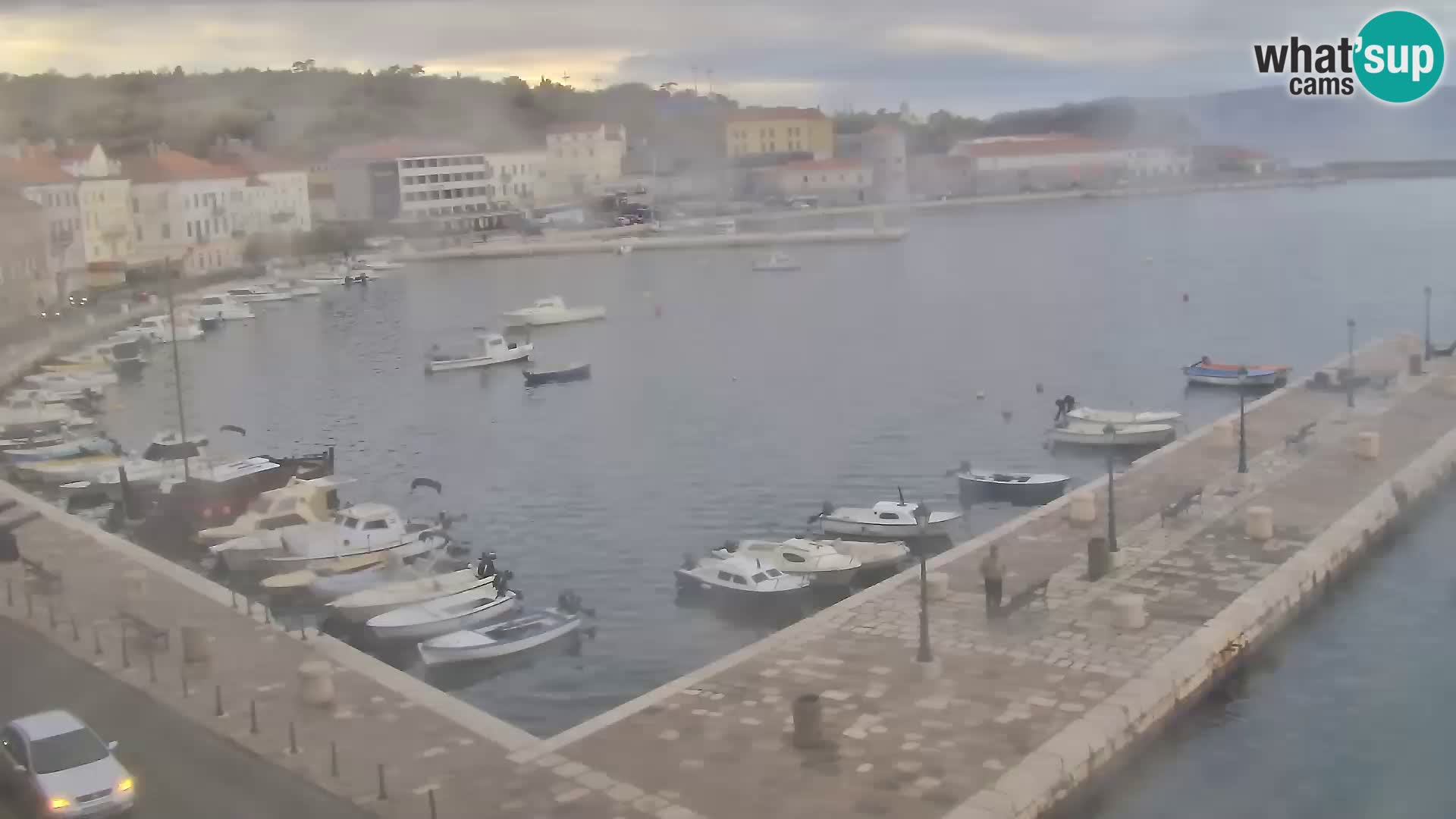 Webcam Senj – Panoramablick auf die Riva Senj