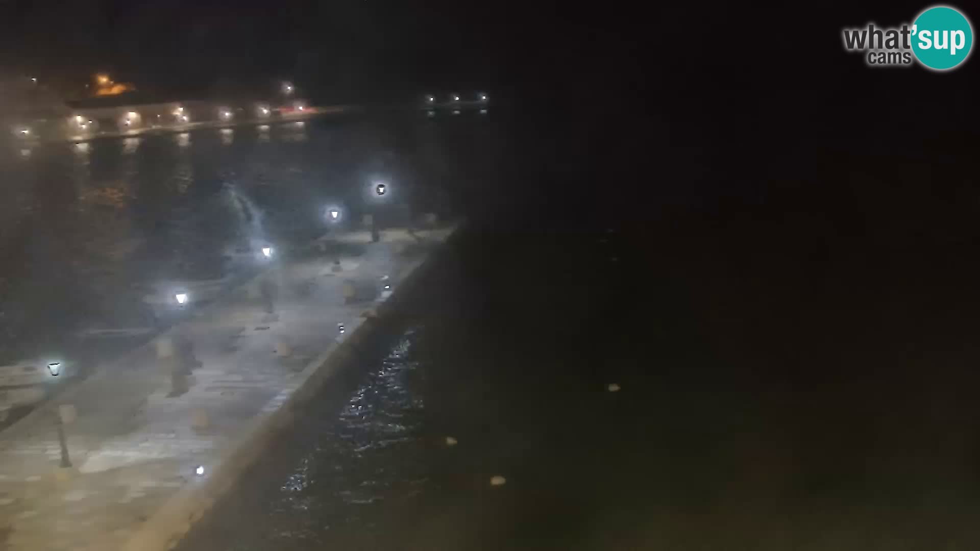 Webcam Senj – Panoramablick auf die Riva Senj