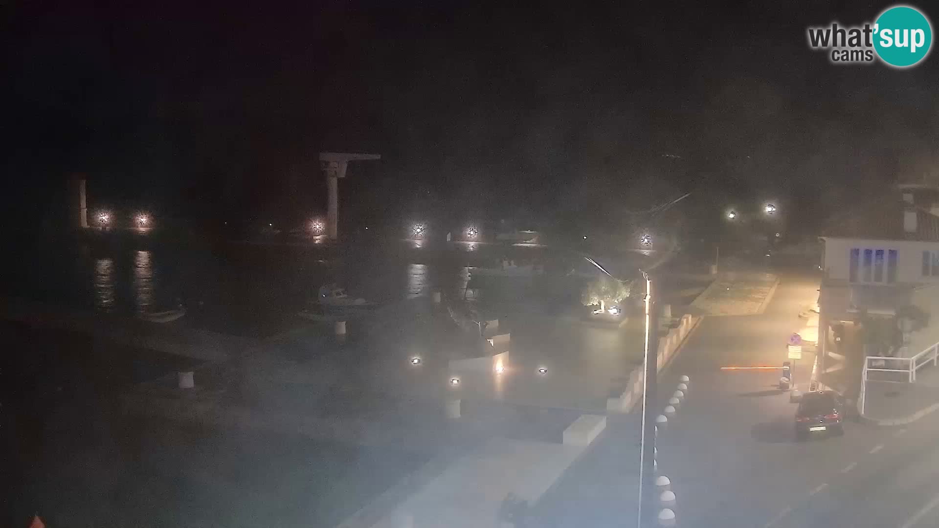 Livecam Senj – Vue panoramique de Senj riva