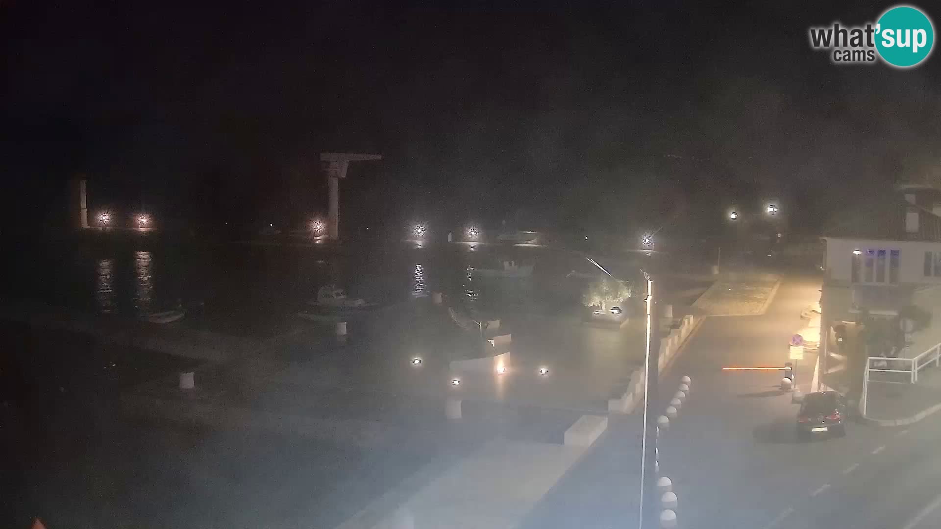 Livecam Senj – Vue panoramique de Senj riva