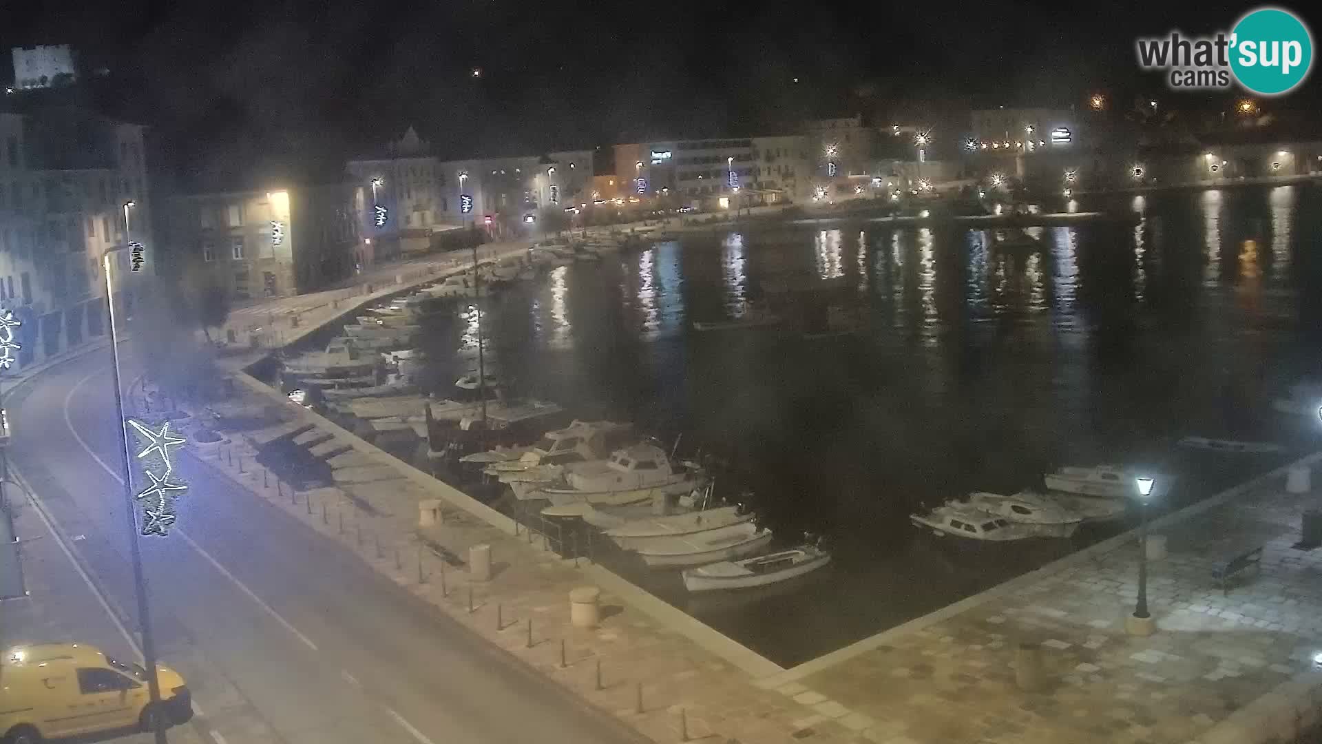 Kamera u živo Senj – Panoramski pogled na senjsku rivu