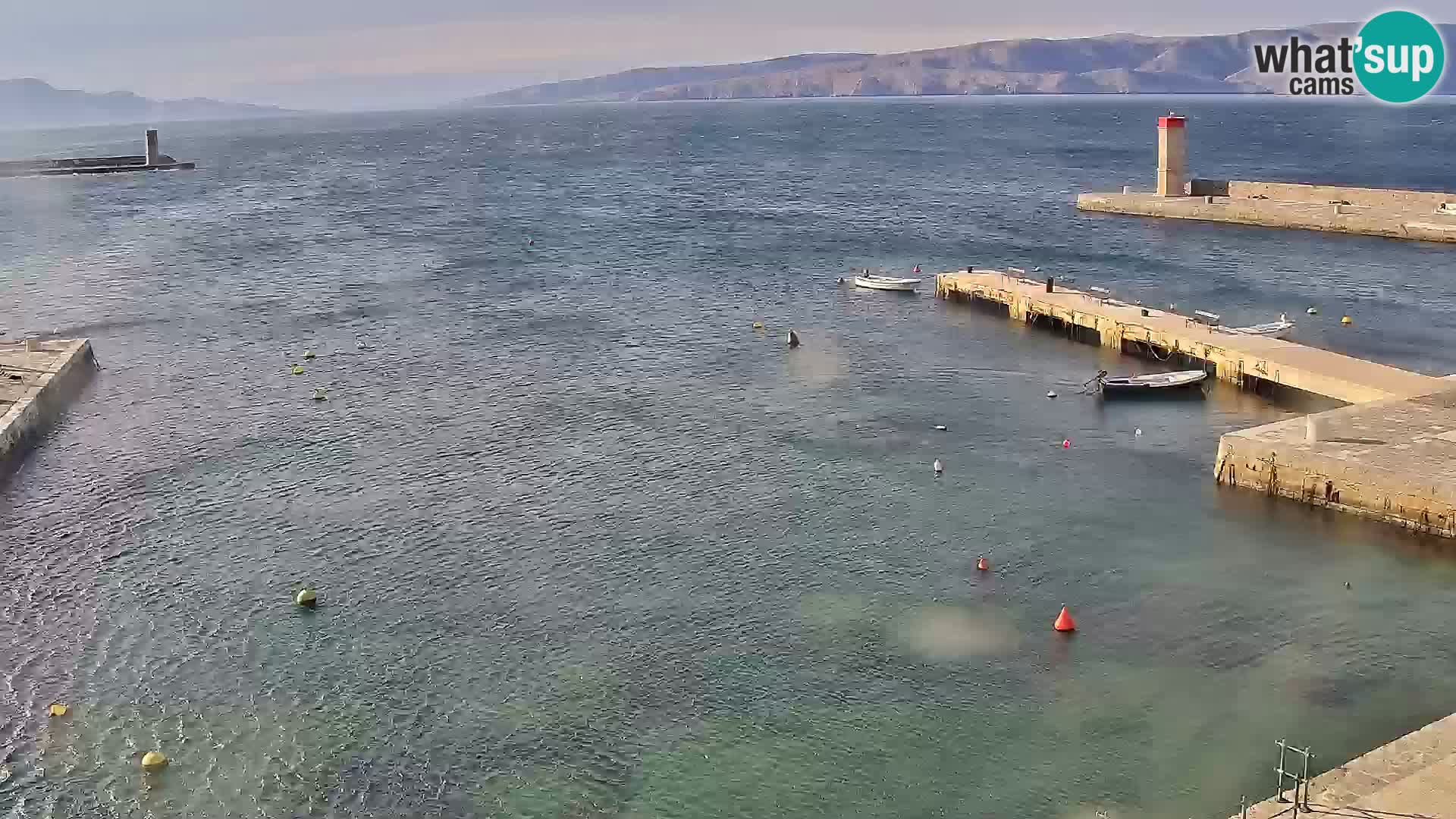 Webcam Senj – Panoramablick auf die Riva Senj