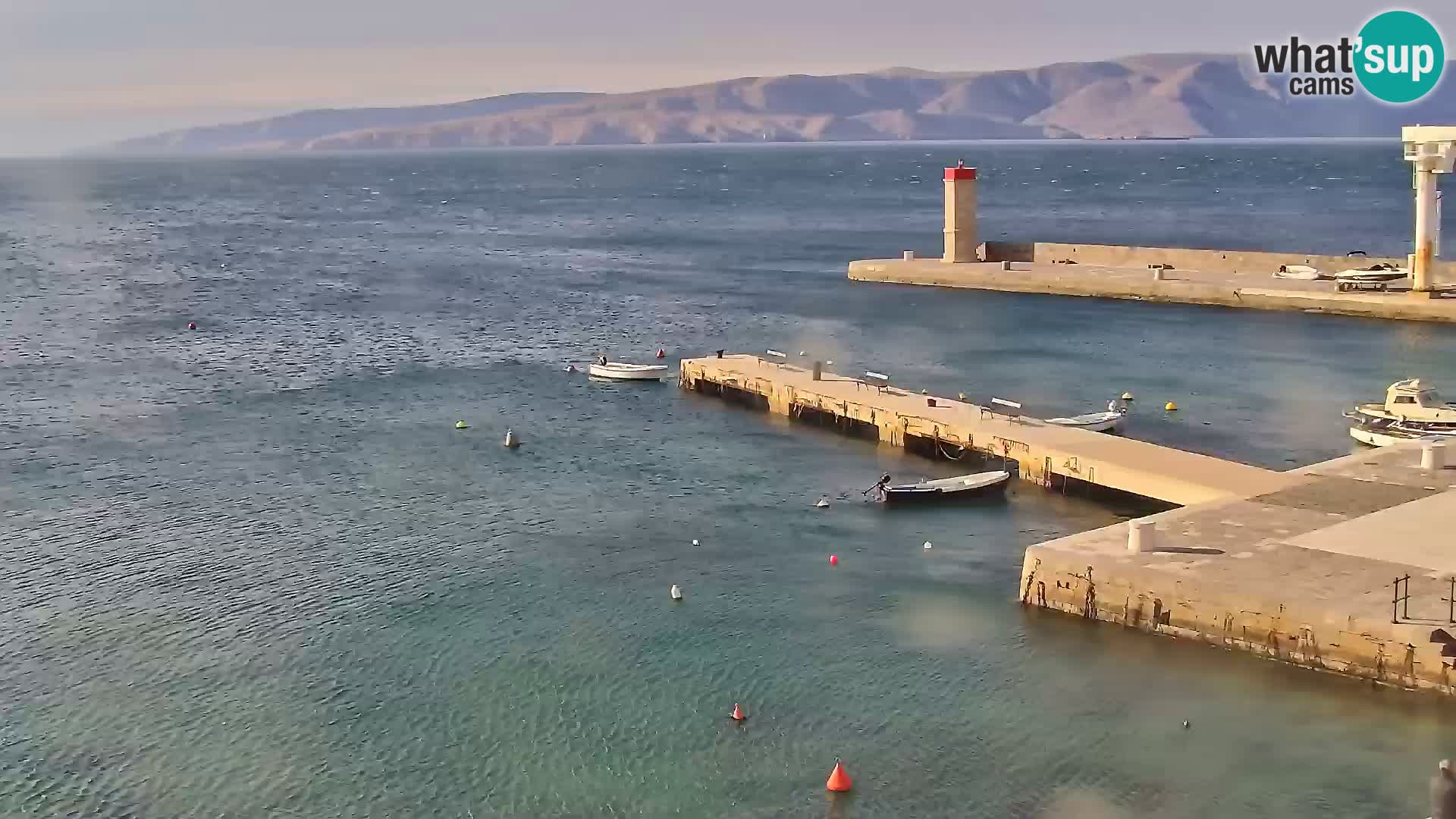 Livecam Senj – Vue panoramique de Senj riva