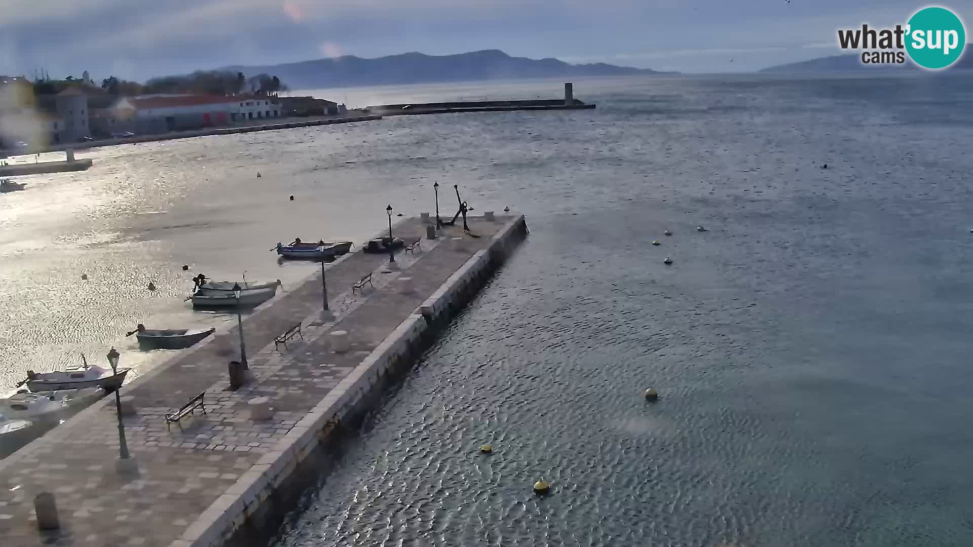 Kamera u živo Senj – Panoramski pogled na senjsku rivu