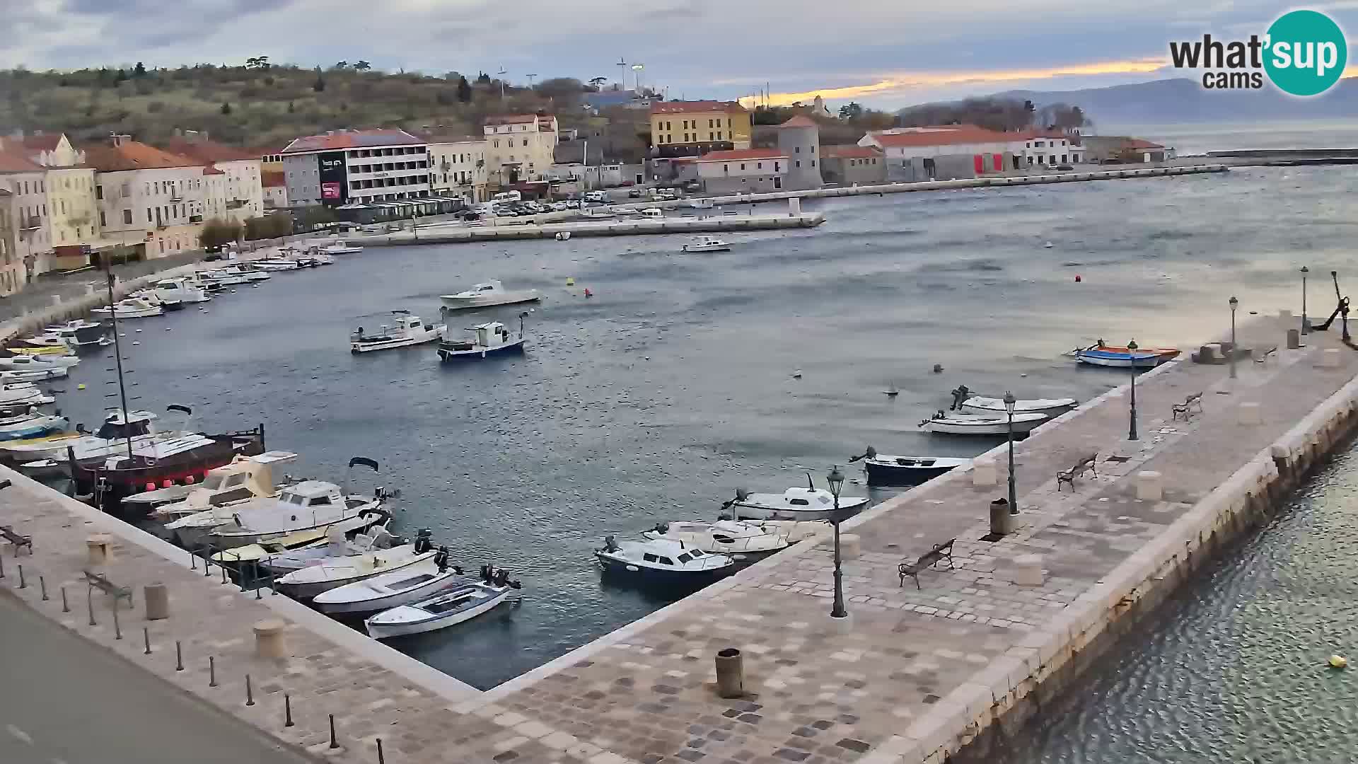 Senj camera en vivo – Vista panorámica de Senj riva