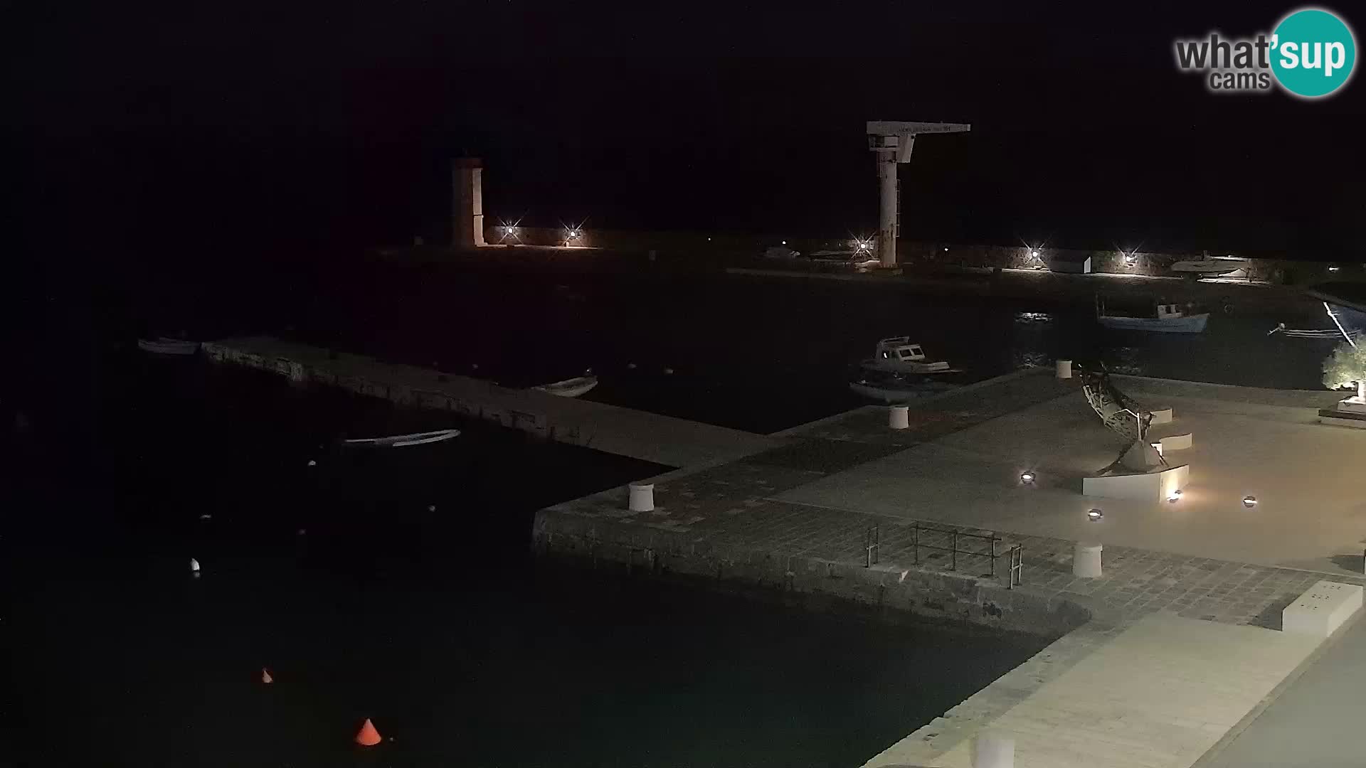 Webcam Senj – Panoramablick auf die Riva Senj