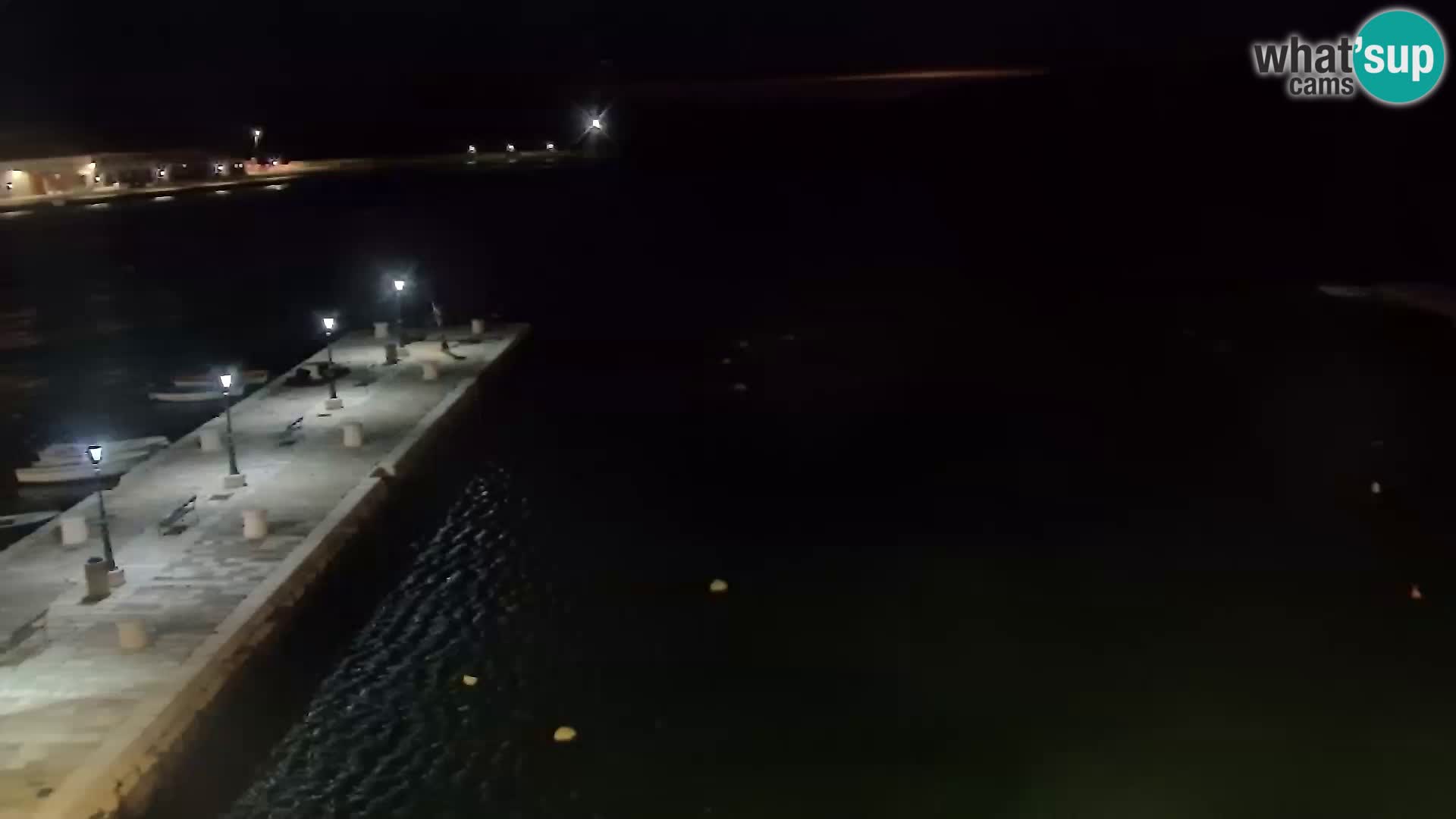 Webcam Senj – Panoramablick auf die Riva Senj