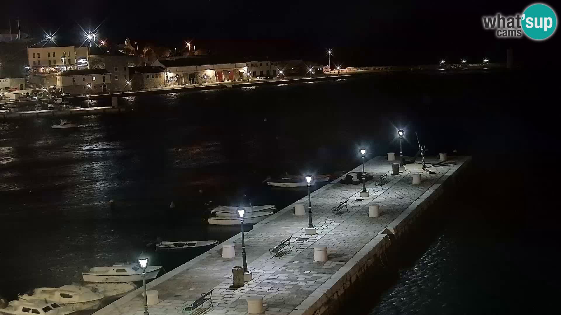 Kamera u živo Senj – Panoramski pogled na senjsku rivu