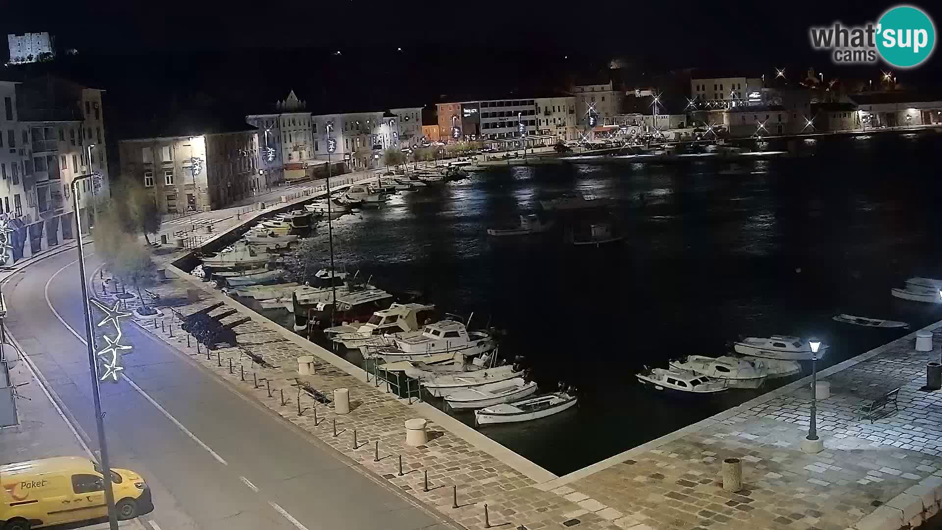 Kamera u živo Senj – Panoramski pogled na senjsku rivu