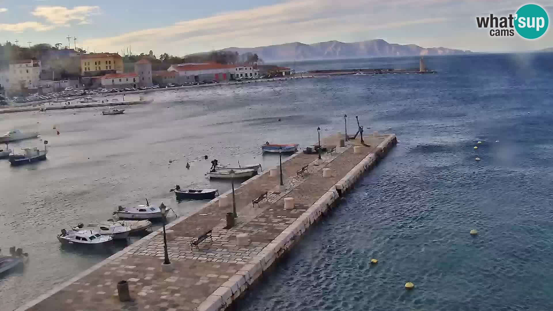 Webcam Segna – Panorama dell’lungomare di Senj
