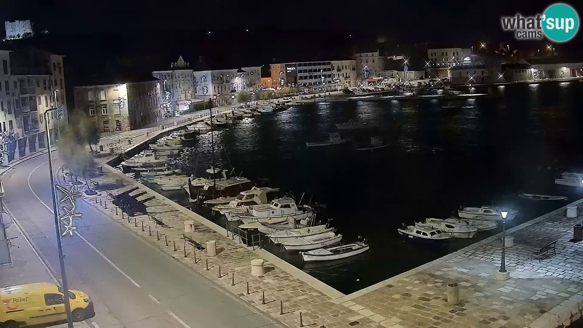 Kamera u živo Senj – Panoramski pogled na senjsku rivu
