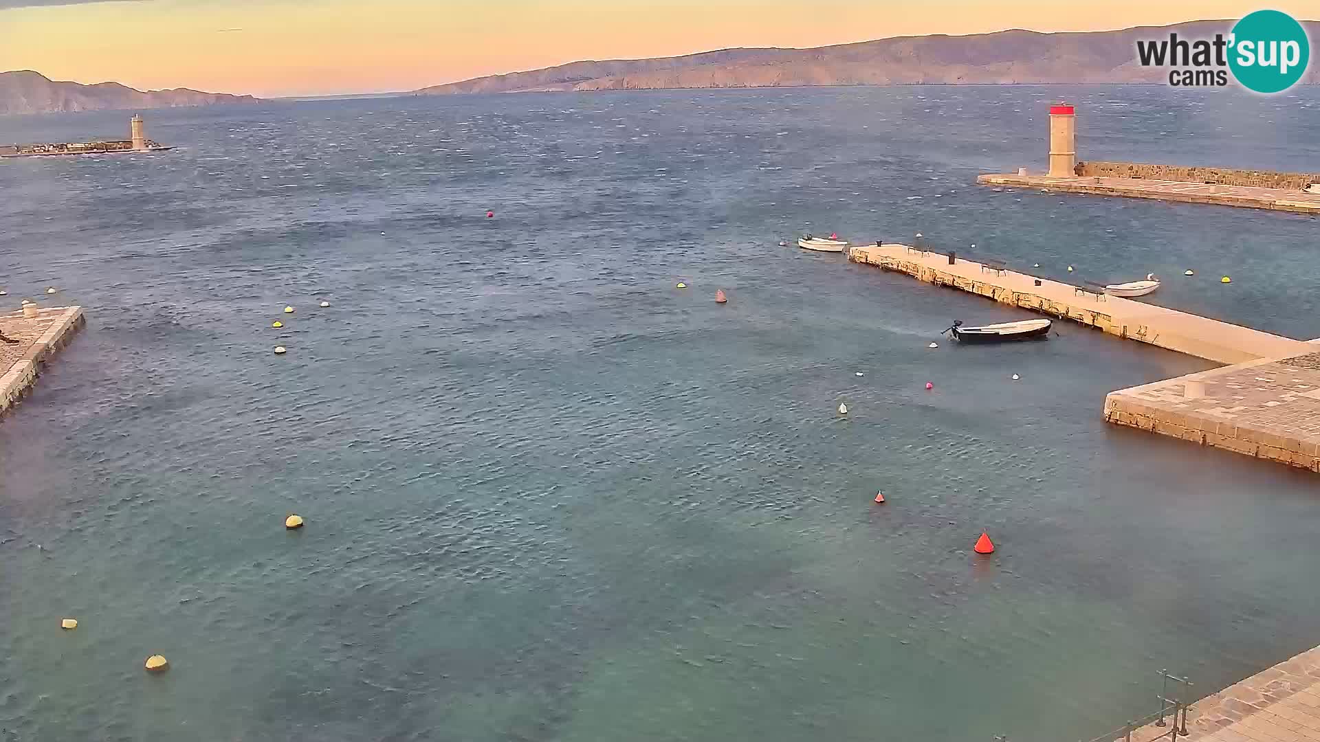 Senj camera en vivo – Vista panorámica de Senj riva