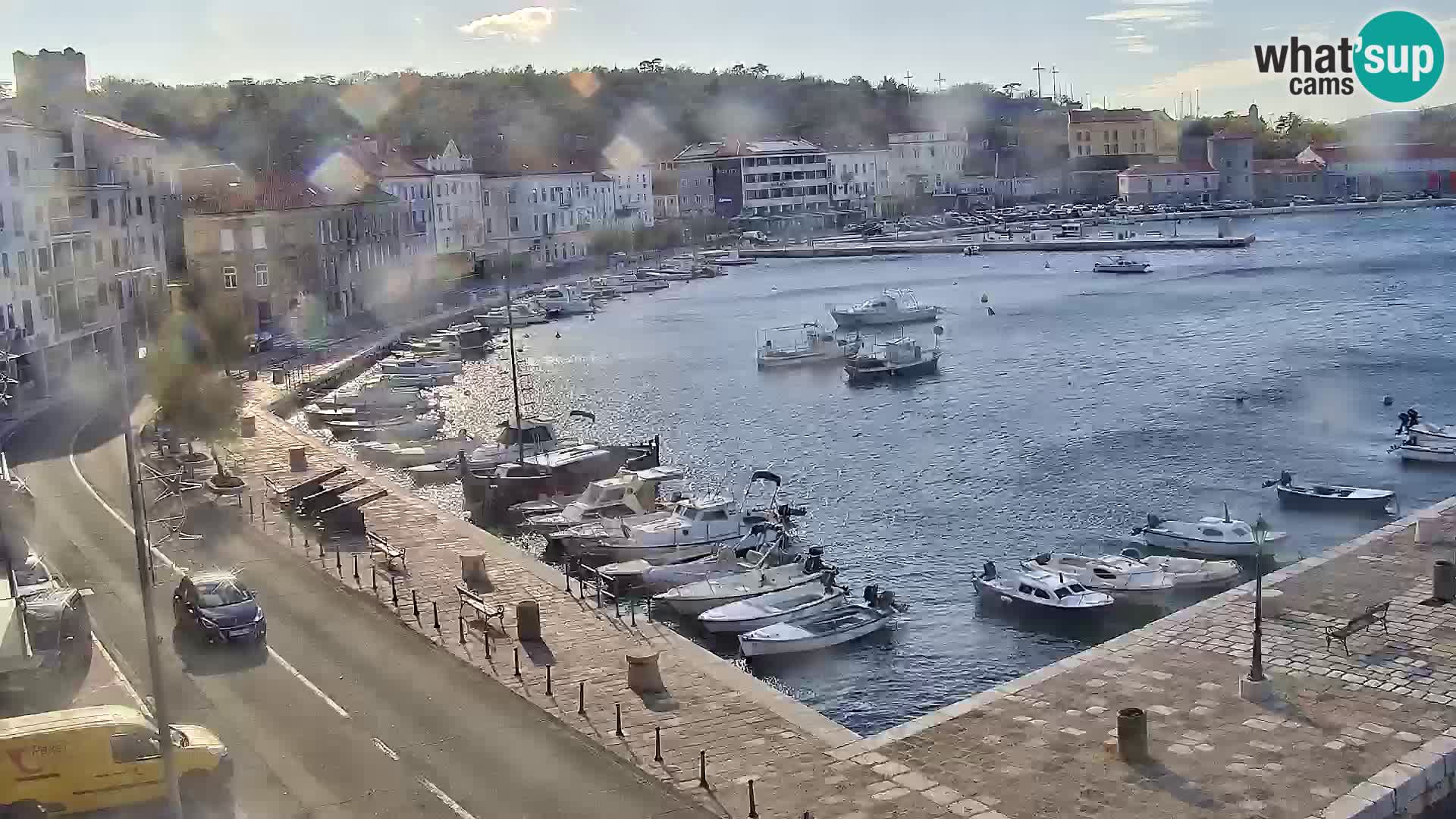 Webcam Senj – Panoramablick auf die Riva Senj