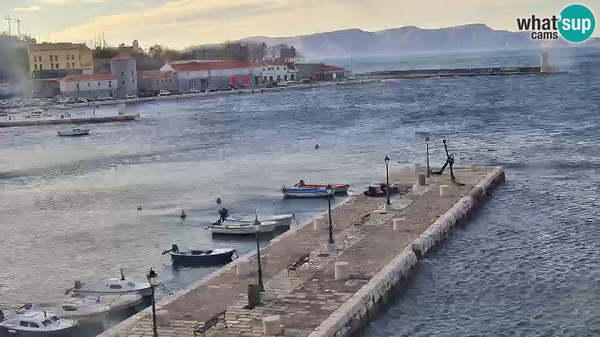 Webcam Segna – Panorama dell’lungomare di Senj