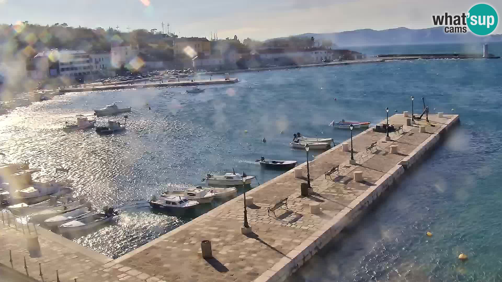 Senj camera en vivo – Vista panorámica de Senj riva