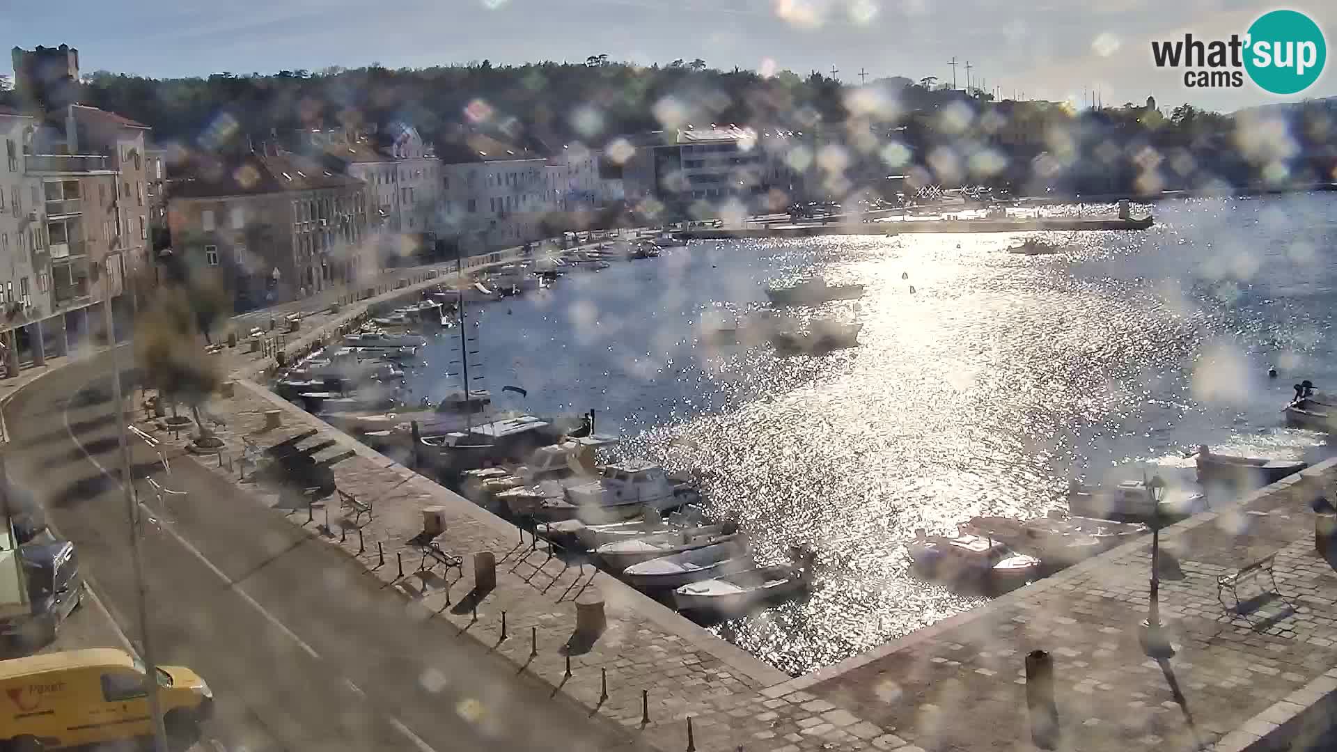 Webcam Senj – Panoramablick auf die Riva Senj