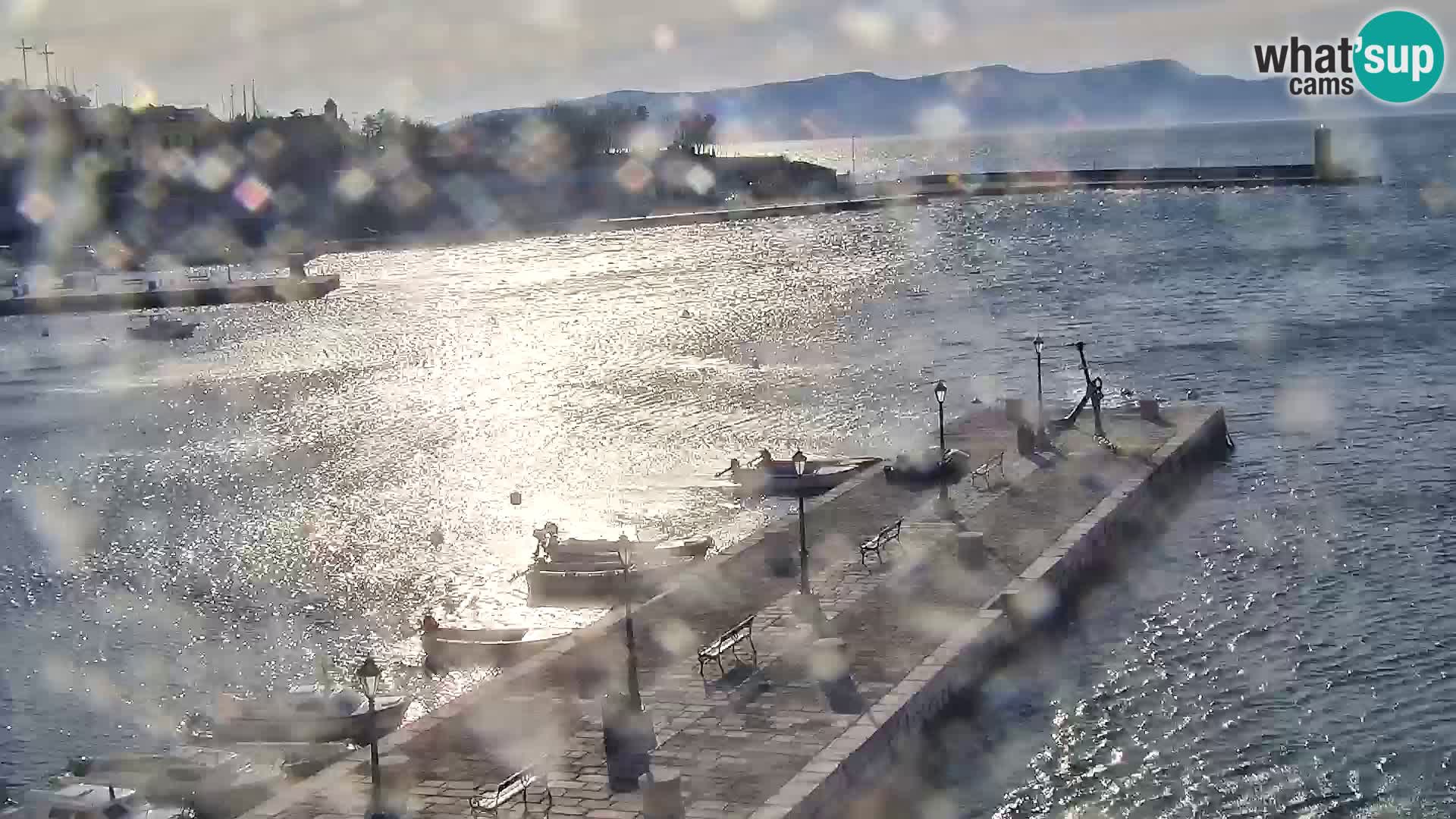 Kamera u živo Senj – Panoramski pogled na senjsku rivu