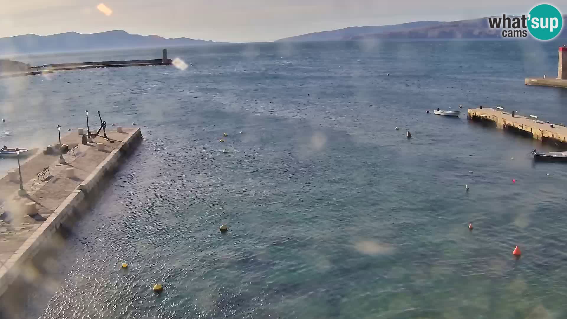 Webcam Senj – Panoramablick auf die Riva Senj