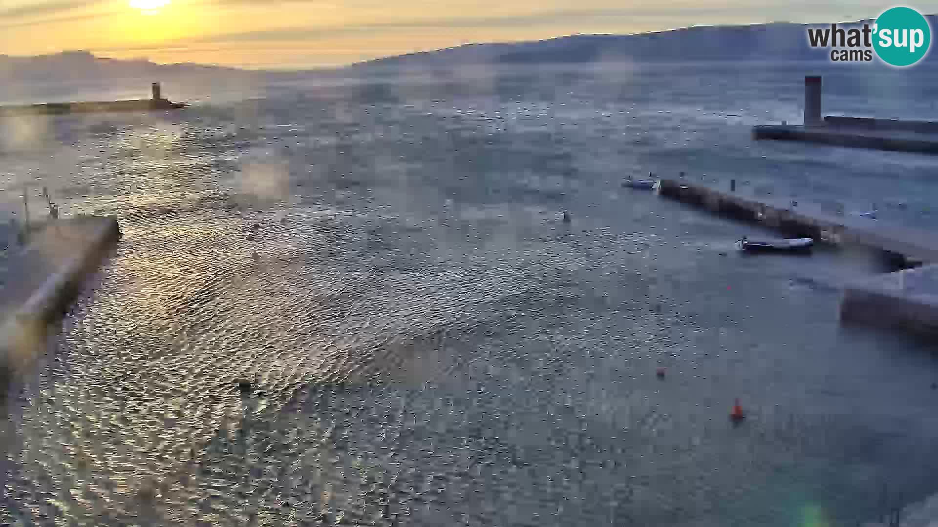 Senj Spletna kamera – pogled na obalo Senja