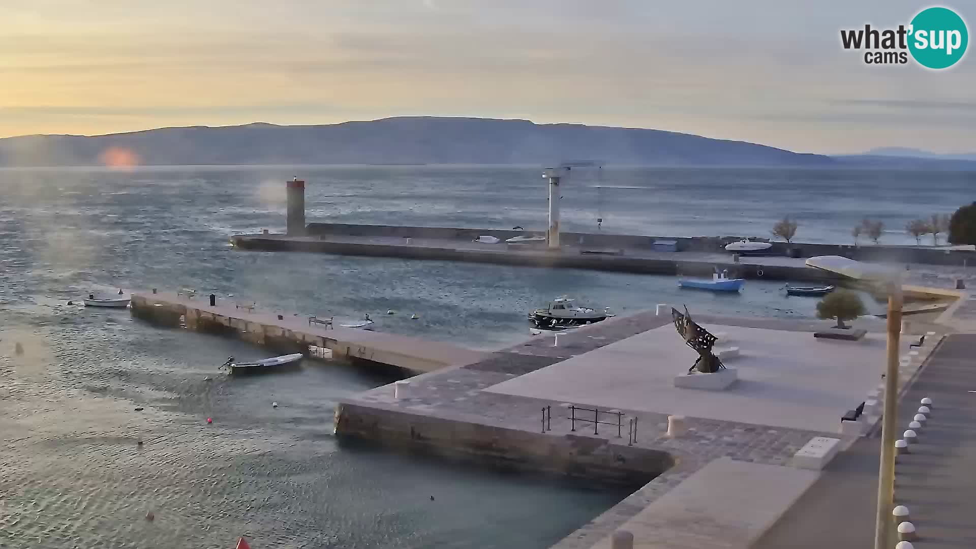 Senj Spletna kamera – pogled na obalo Senja