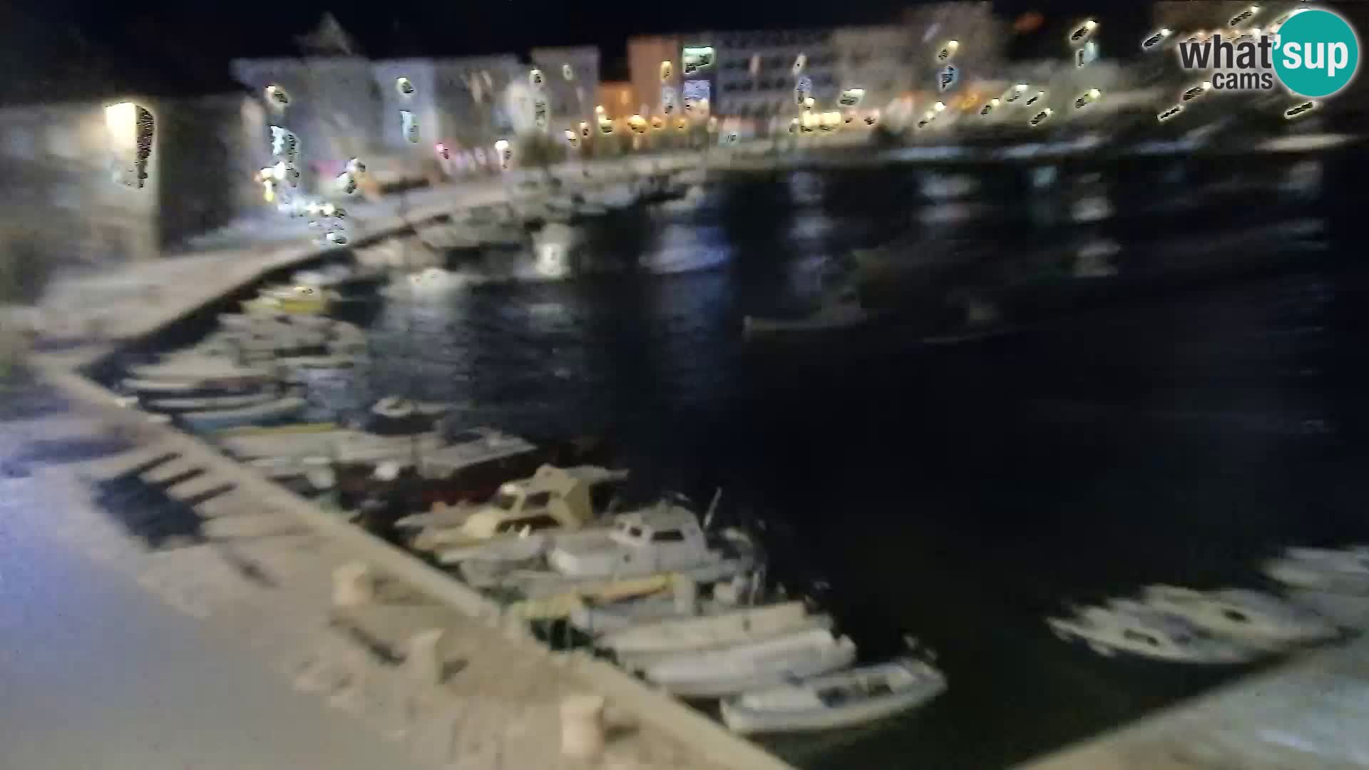 Livecam Senj – Vue panoramique de Senj riva