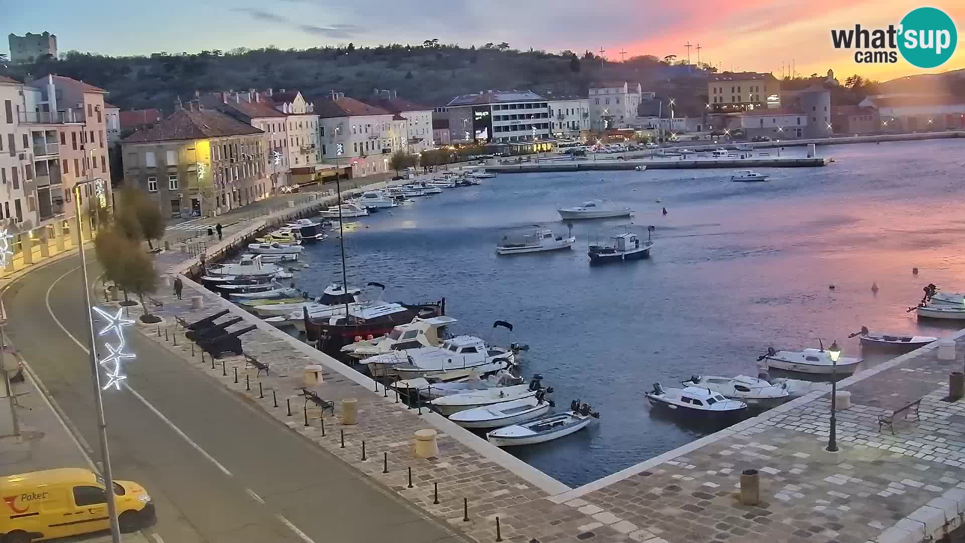 Senj camera en vivo – Vista panorámica de Senj riva