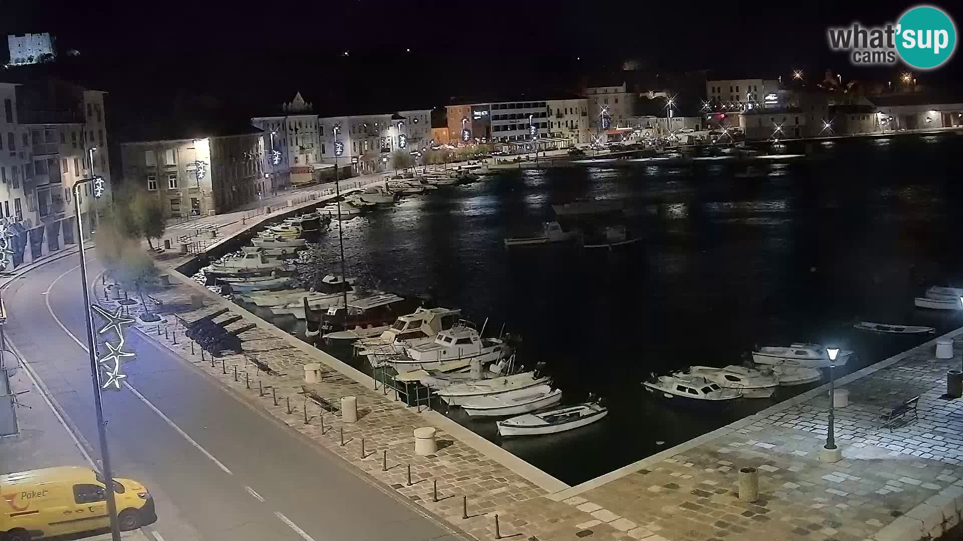 Livecam Senj – Vue panoramique de Senj riva