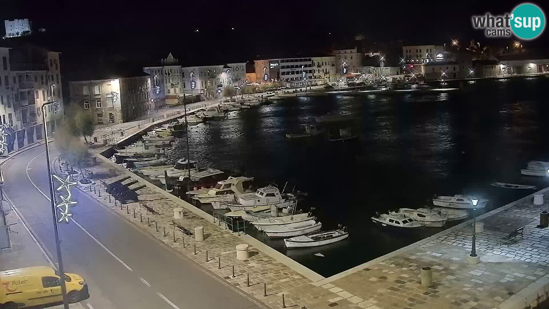 Webcam Senj – Panoramablick auf die Riva Senj