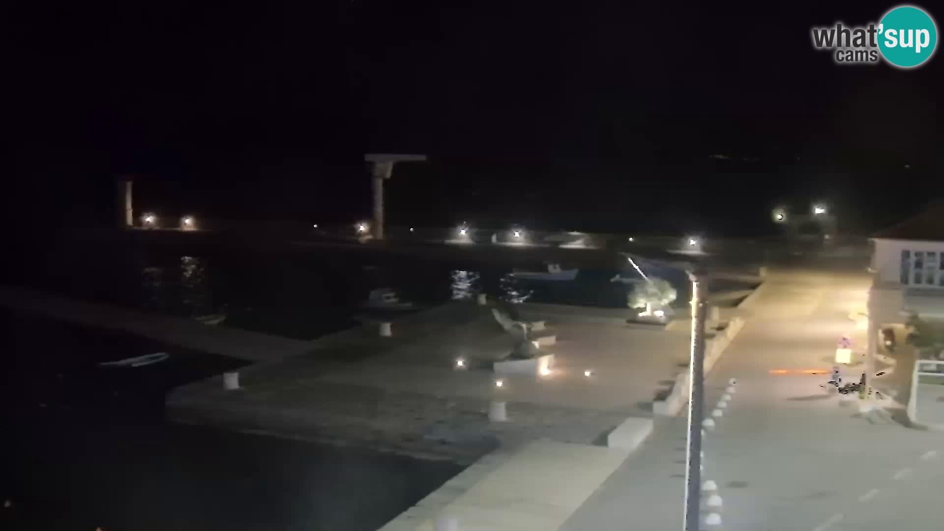 Livecam Senj – Vue panoramique de Senj riva