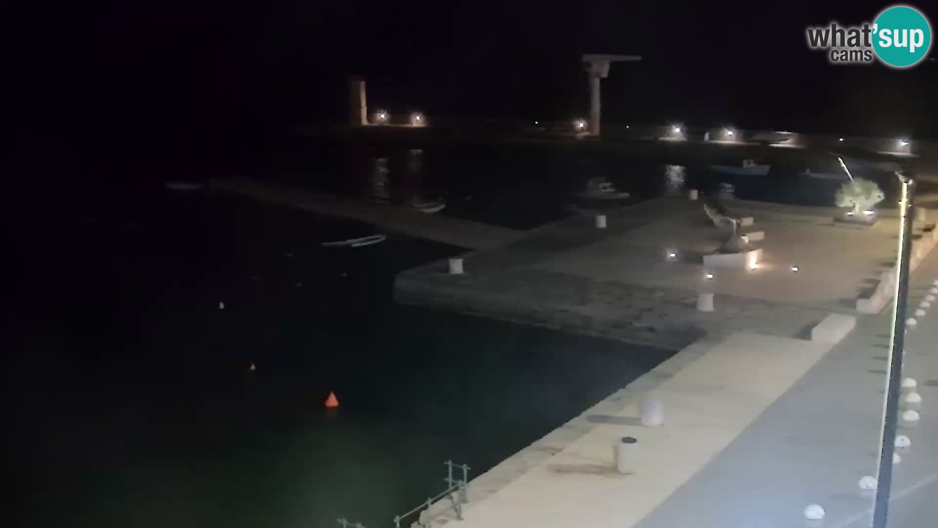 Webcam Senj – Panoramablick auf die Riva Senj