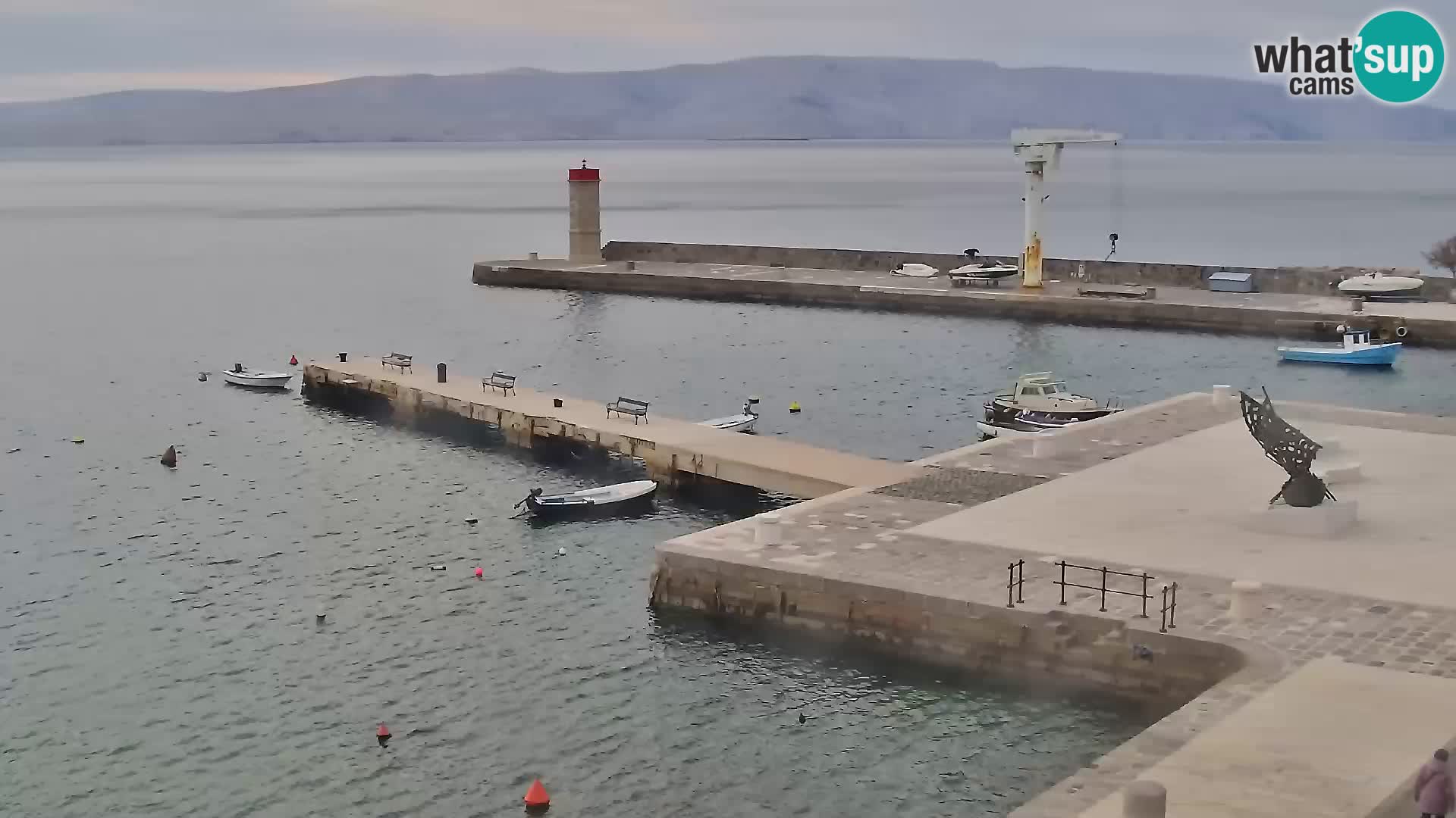 Kamera u živo Senj – Panoramski pogled na senjsku rivu