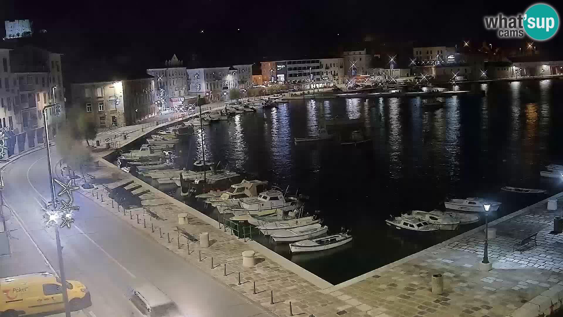 Senj camera en vivo – Vista panorámica de Senj riva