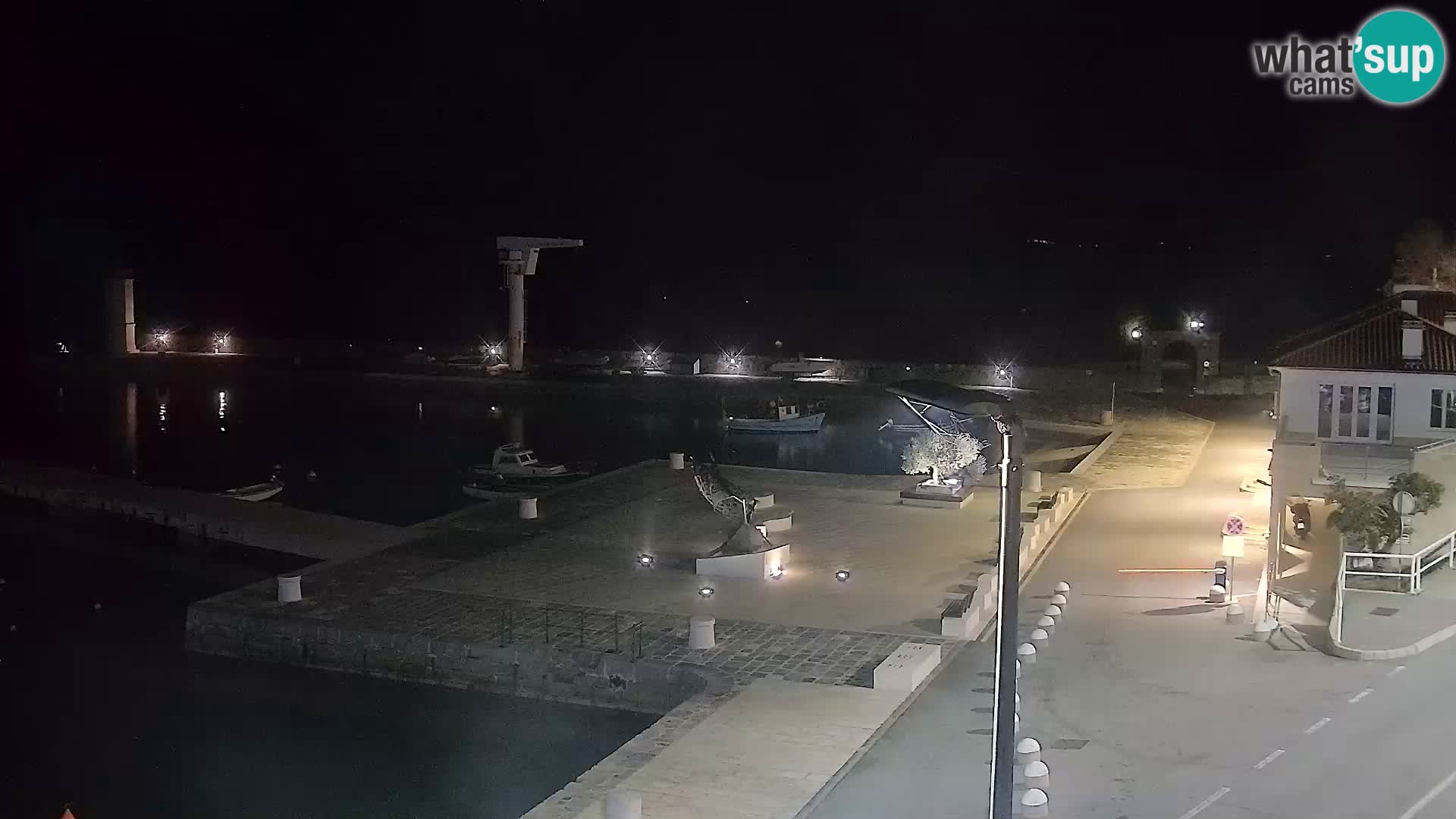Webcam Senj – Panoramablick auf die Riva Senj