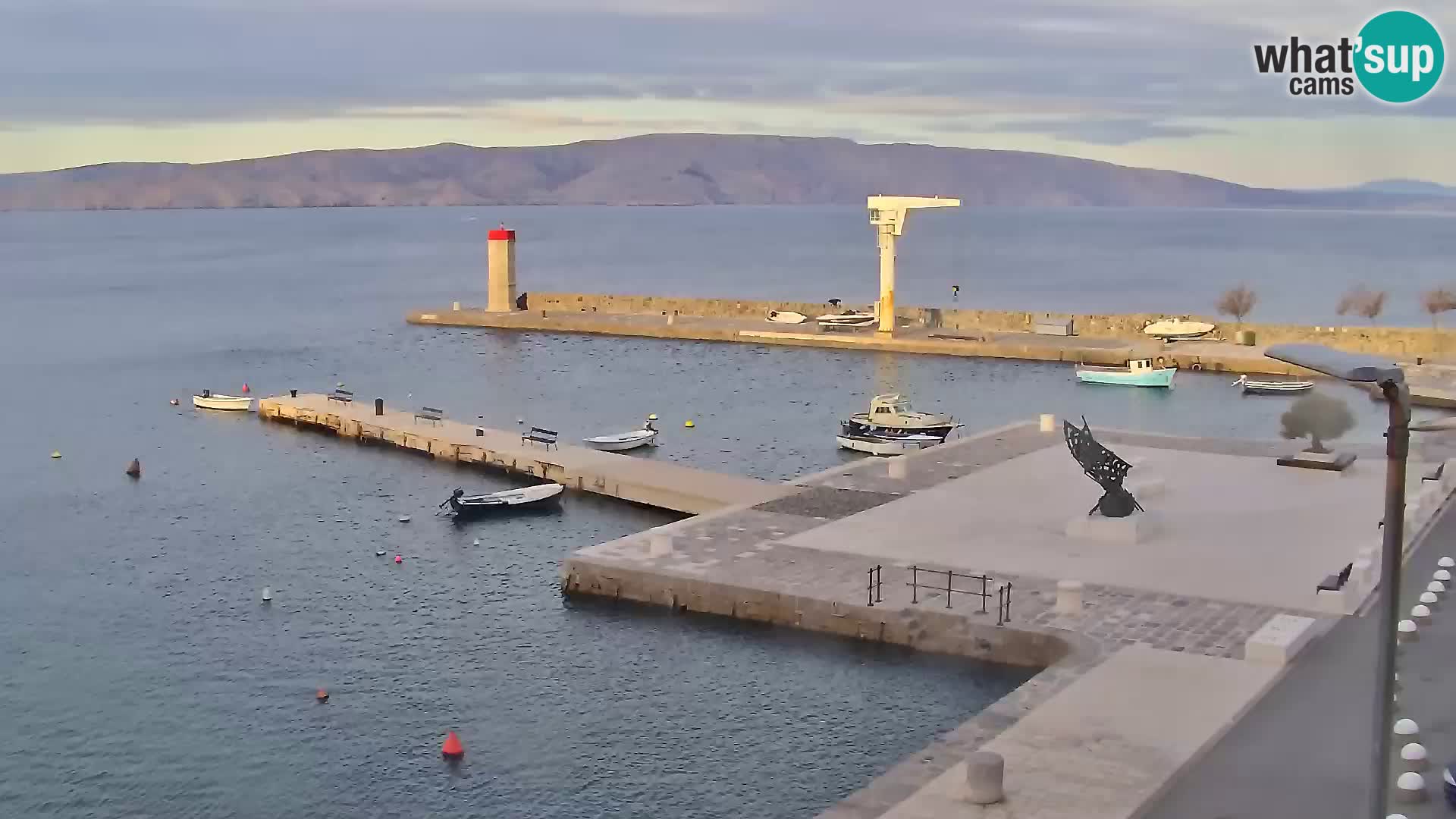 Webcam Segna – Panorama dell’lungomare di Senj