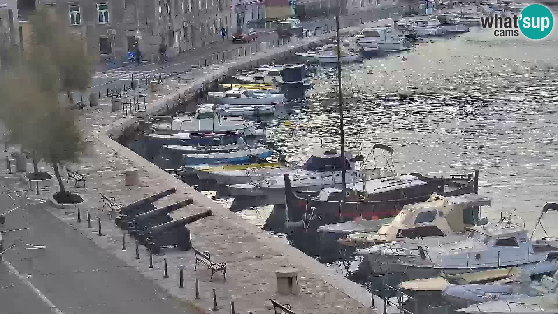 Livecam Senj – Vue panoramique de Senj riva