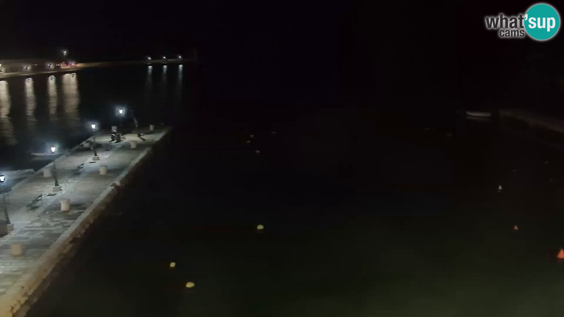 Webcam Senj – Panoramablick auf die Riva Senj