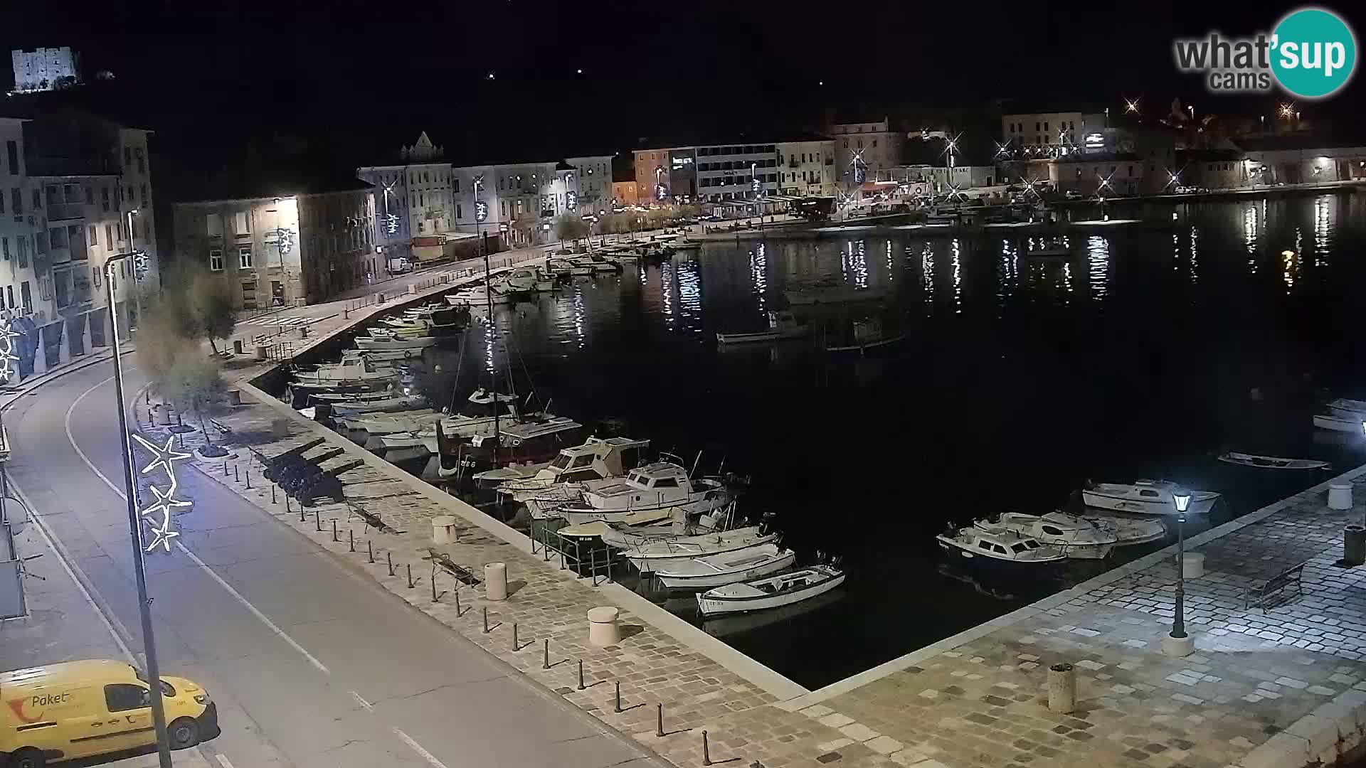 Kamera u živo Senj – Panoramski pogled na senjsku rivu