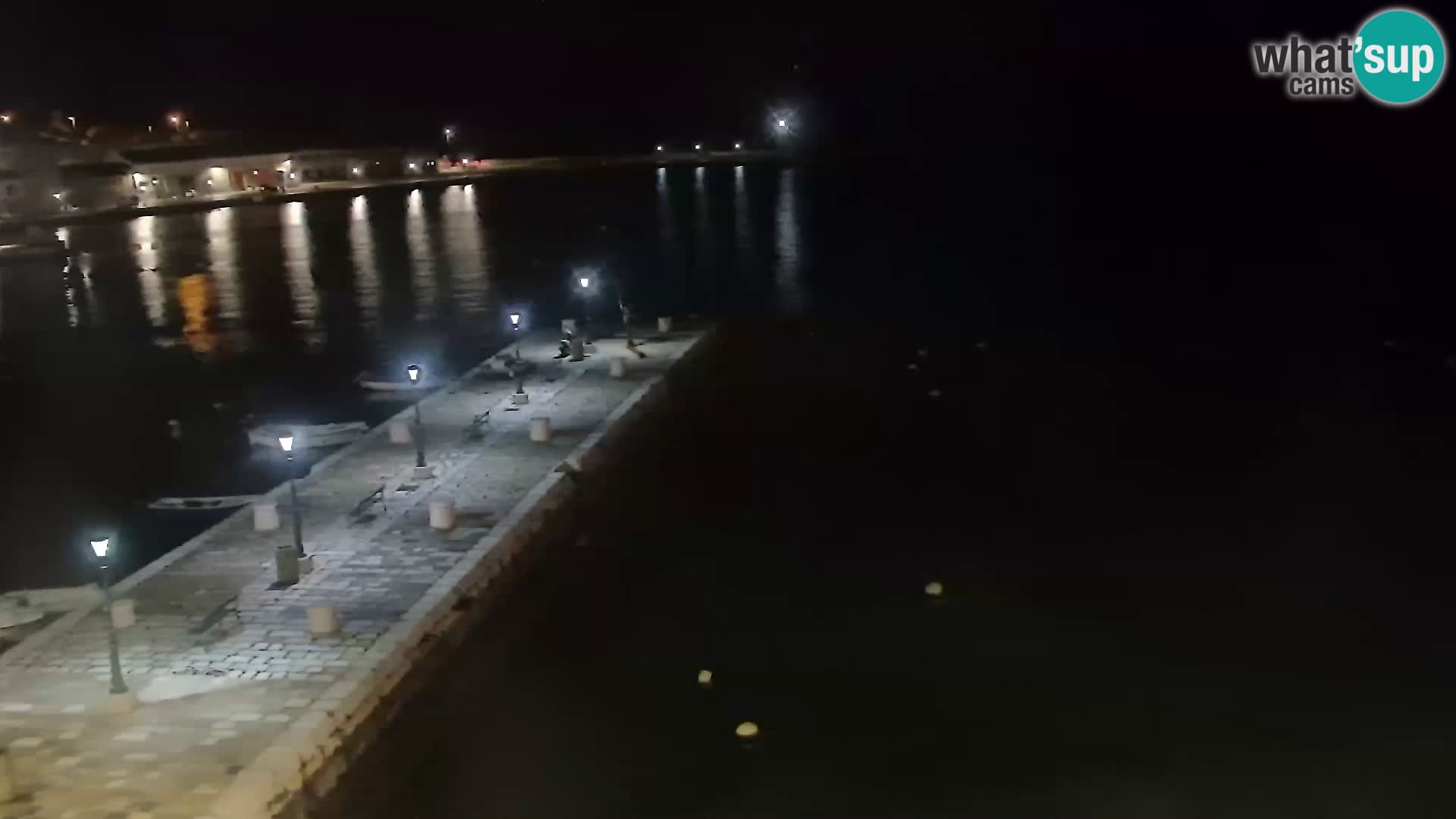 Webcam Senj – Panoramablick auf die Riva Senj