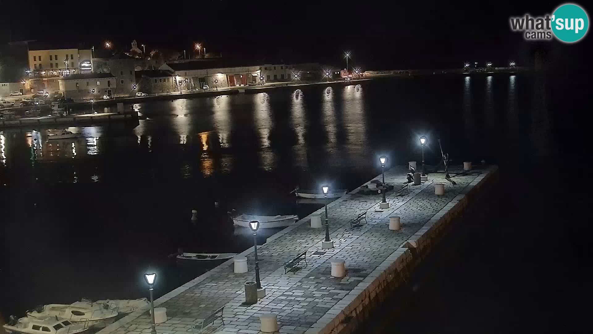 Webcam Senj – Panoramablick auf die Riva Senj