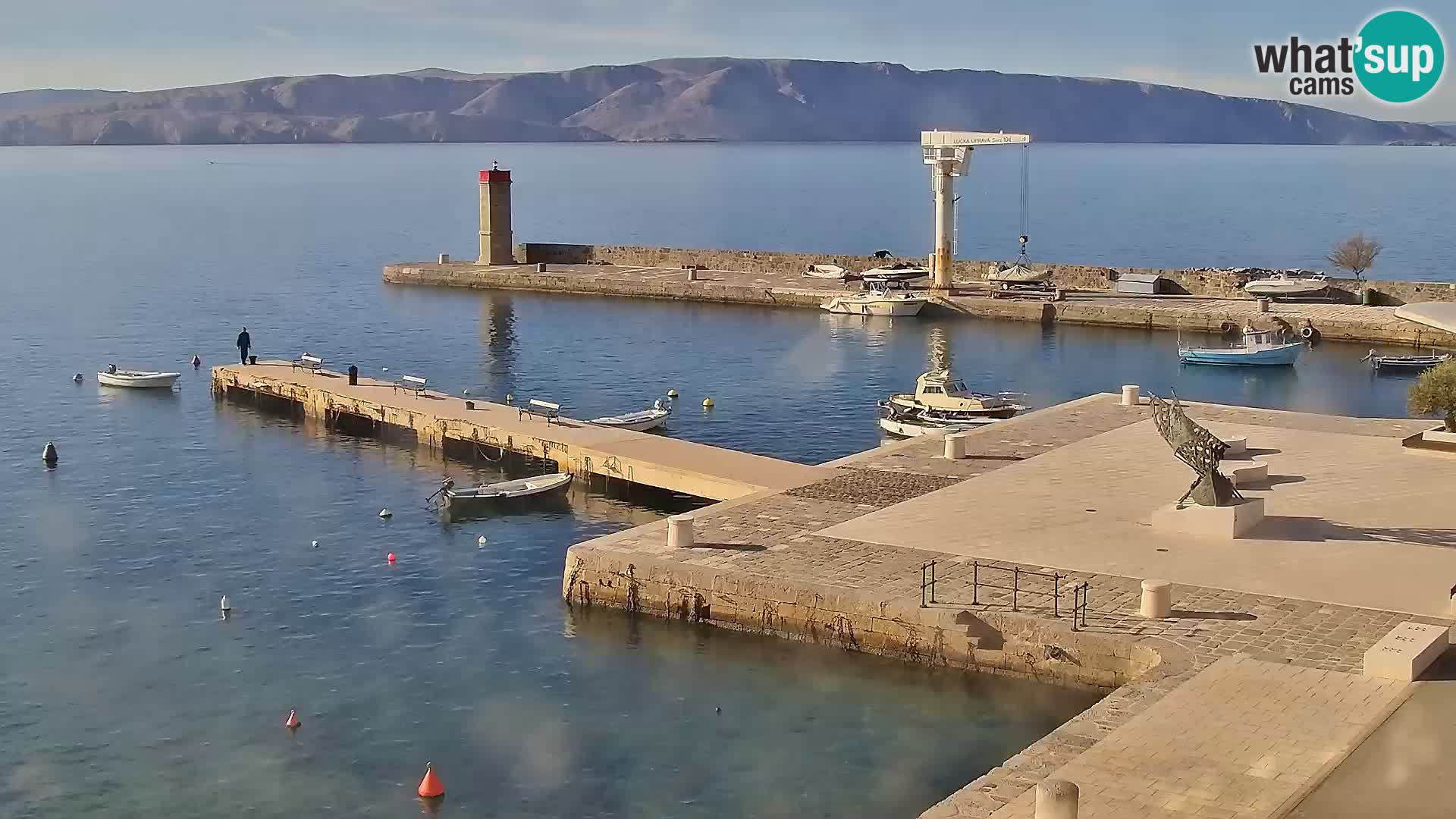 Senj camera en vivo – Vista panorámica de Senj riva