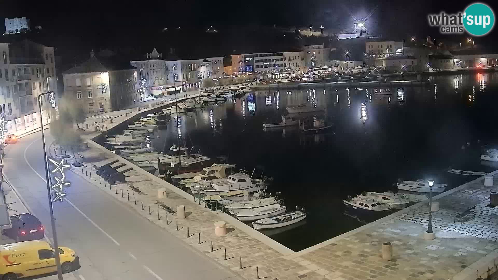 Kamera u živo Senj – Panoramski pogled na senjsku rivu