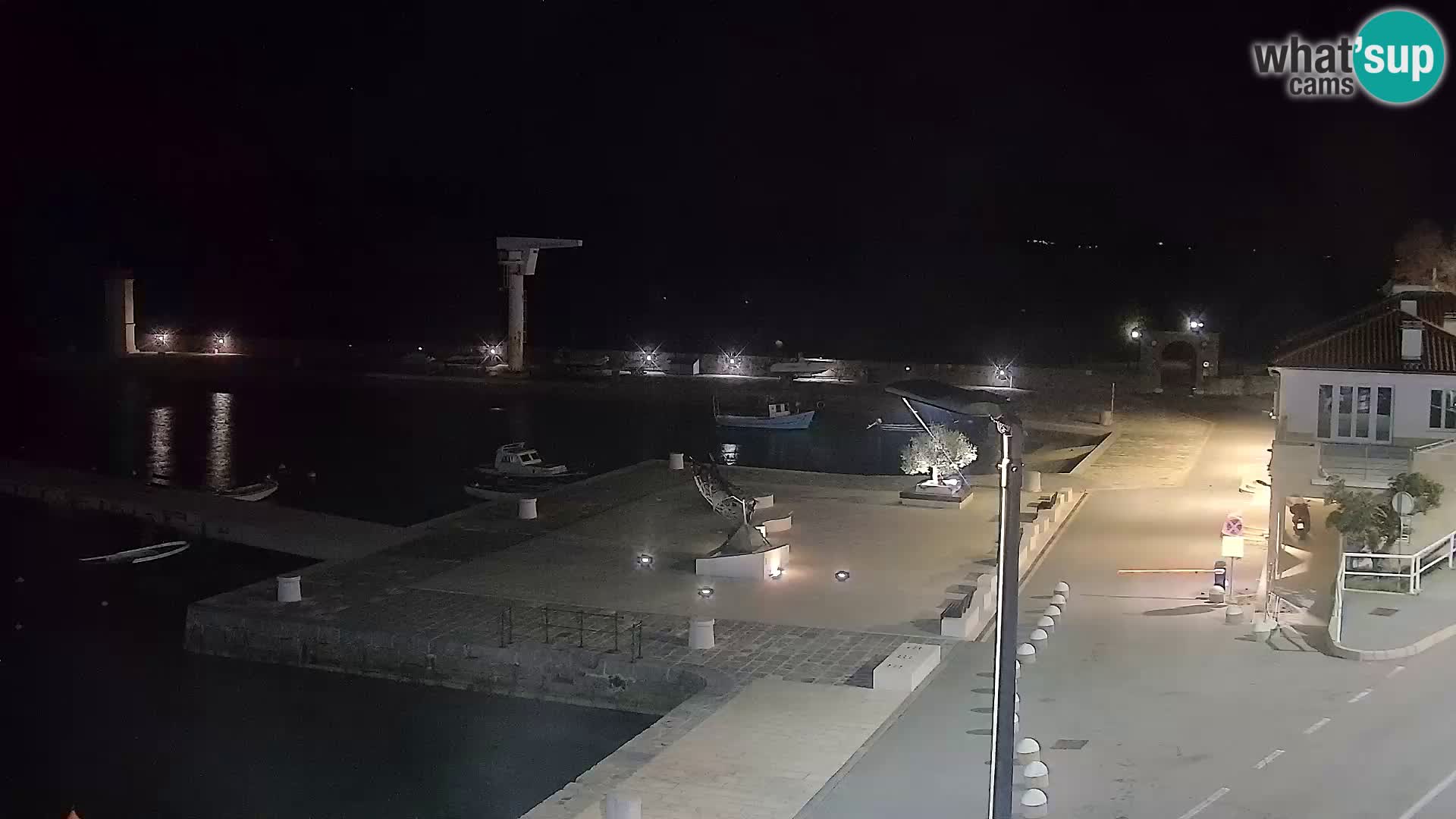 Kamera u živo Senj – Panoramski pogled na senjsku rivu