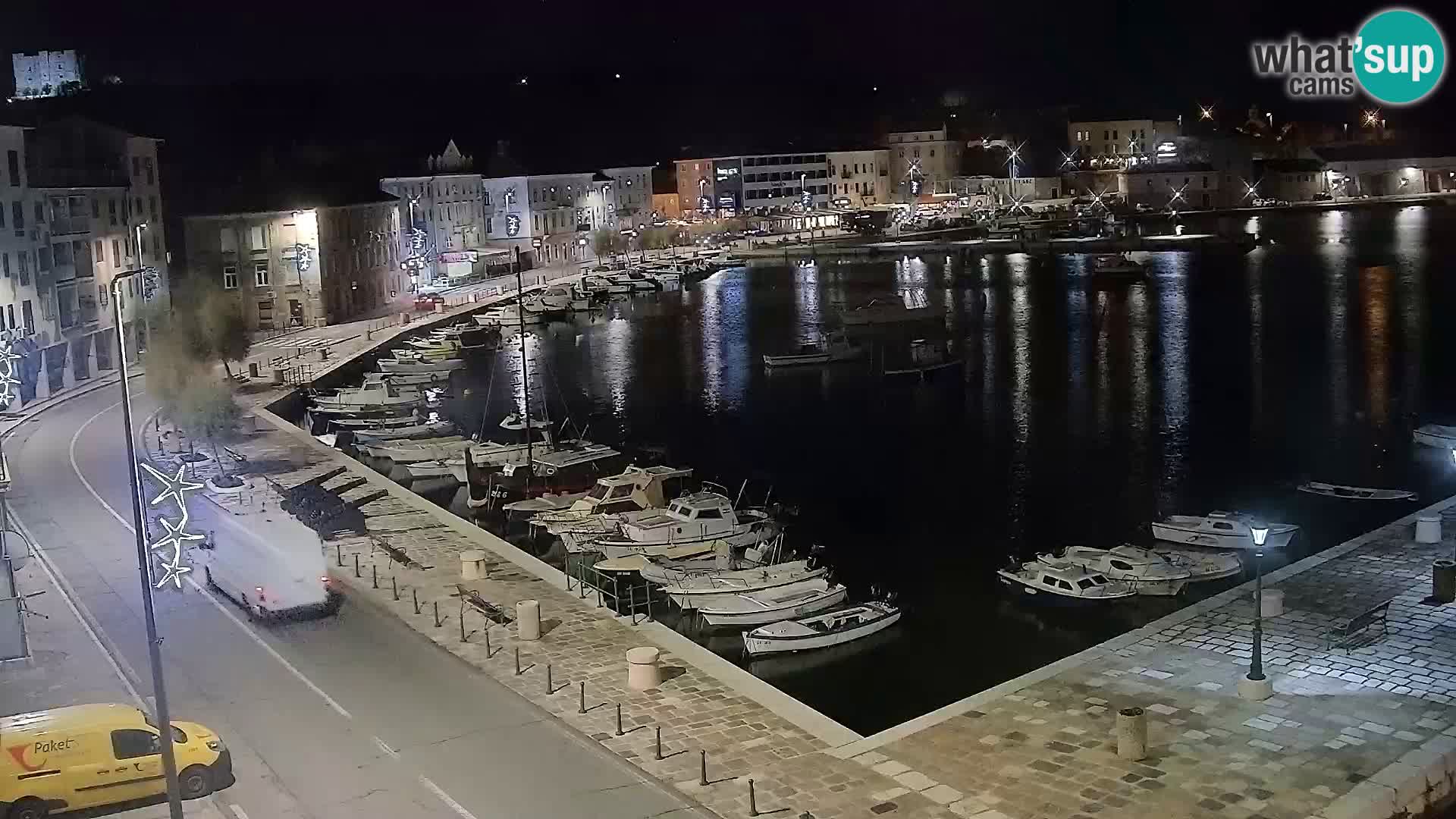Senj Webcam – Panoramic view of Senj riva