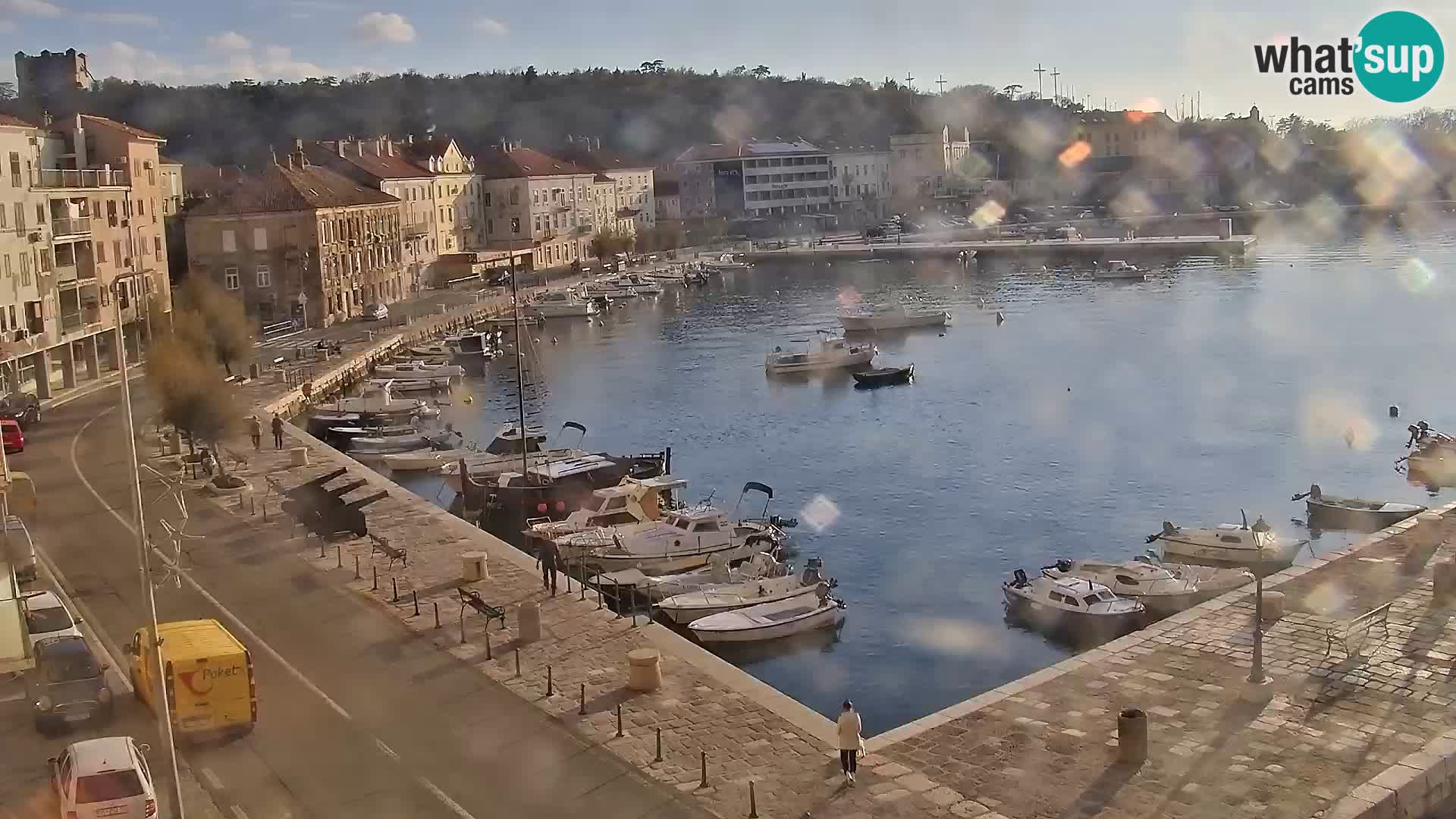 Kamera u živo Senj – Panoramski pogled na senjsku rivu