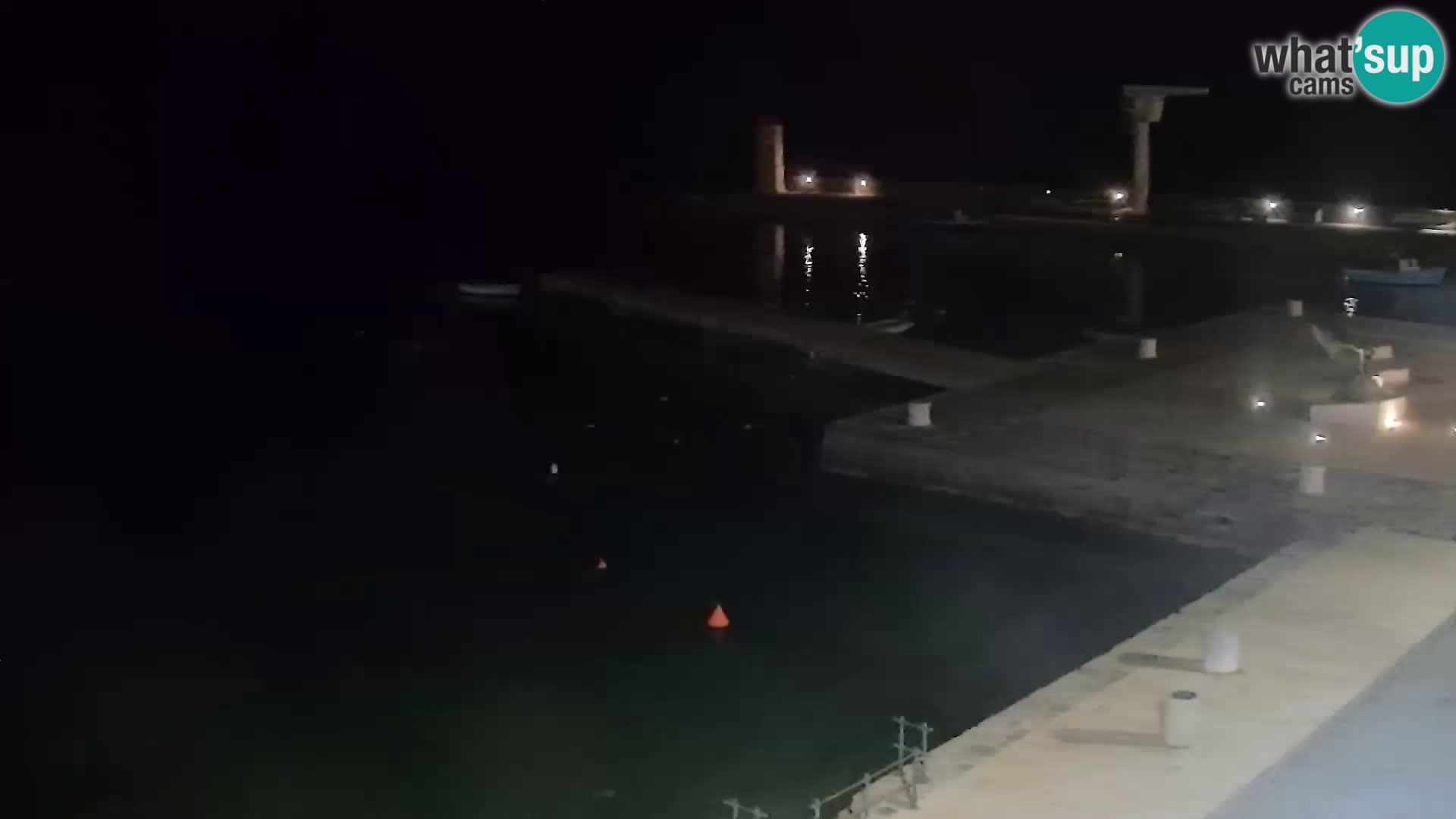 Webcam Senj – Panoramablick auf die Riva Senj