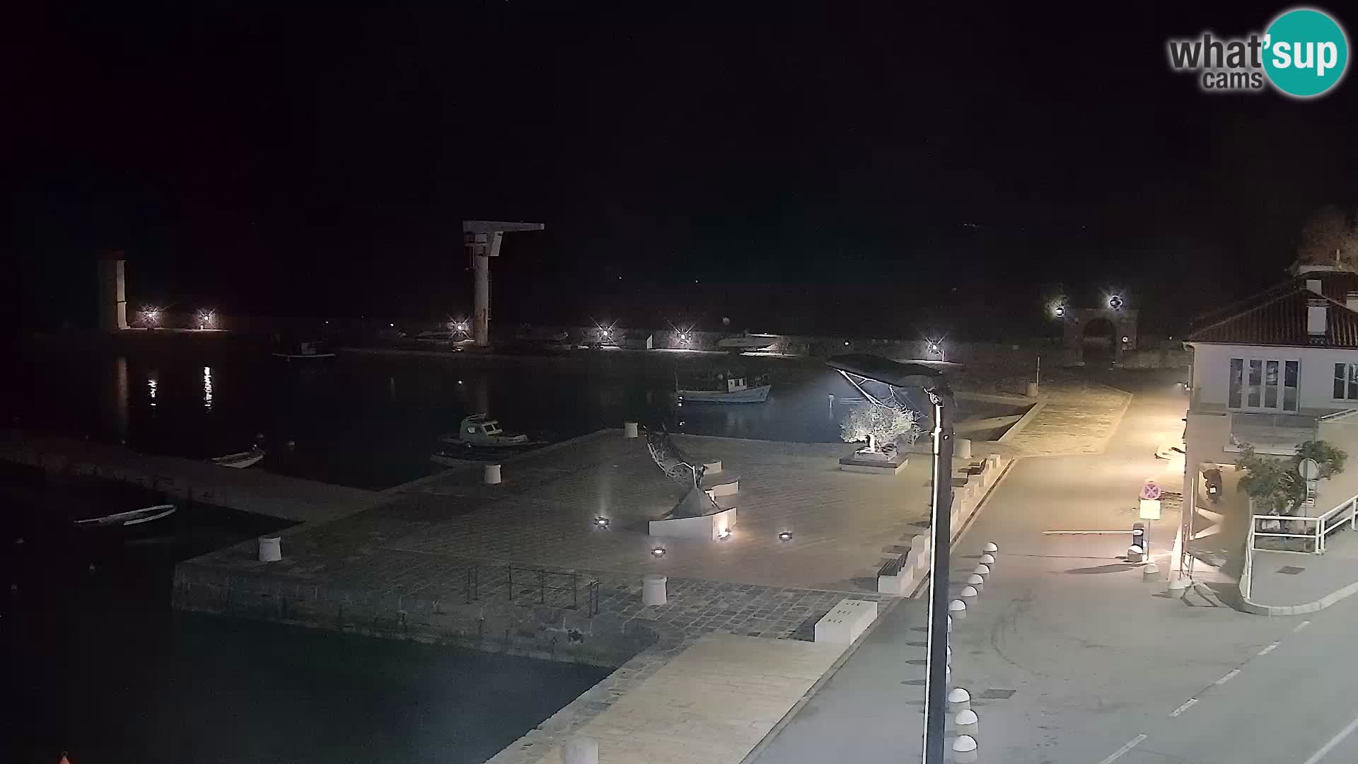 Webcam Senj – Panoramablick auf die Riva Senj