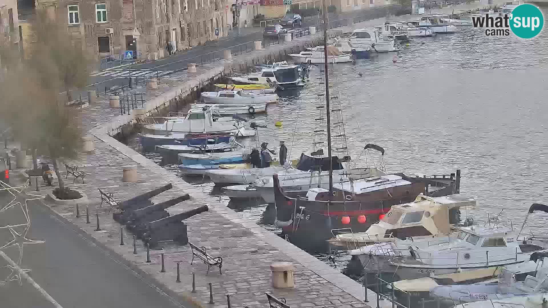 Livecam Senj – Vue panoramique de Senj riva