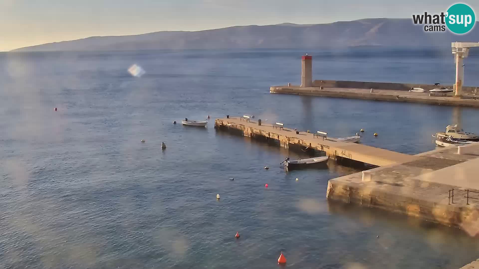 Livecam Senj – Vue panoramique de Senj riva